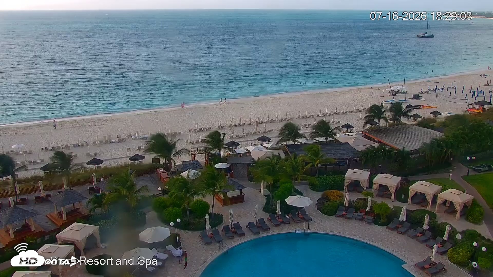 Snapshot of Turks and Caicos Seven Stars Resort Live Webcam taken Jul 16, 2026, 6:32pm EDT
