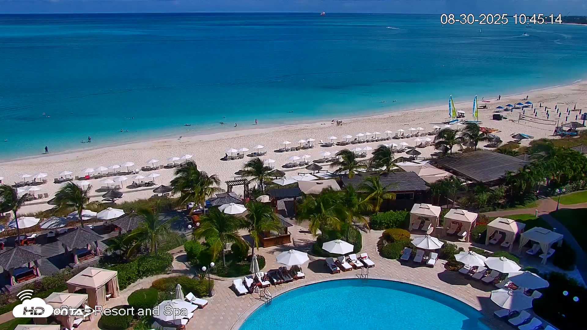 Snapshot of Turks and Caicos Seven Stars Resort Live Webcam taken Aug 30, 2025, 10:47am EDT
