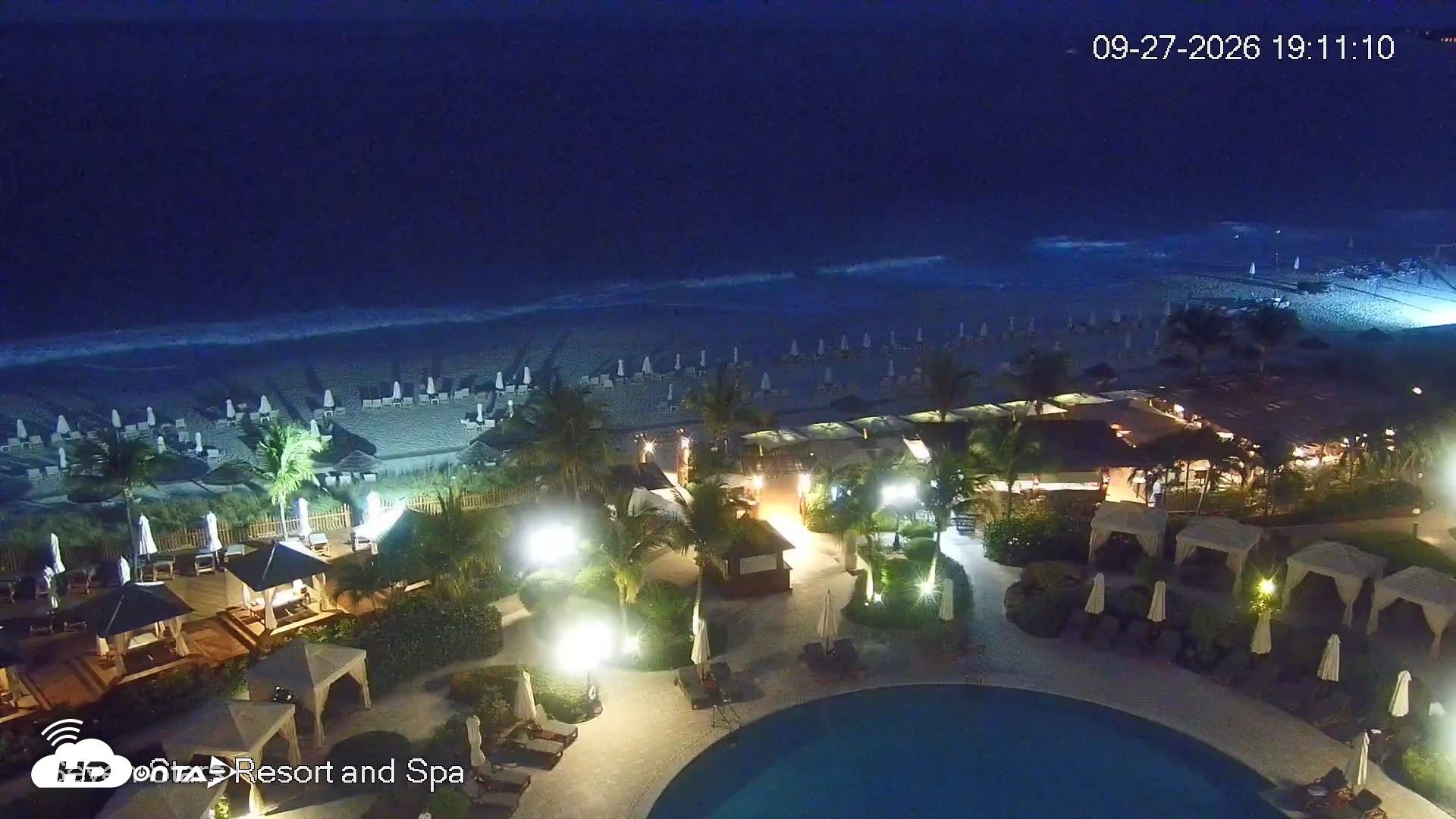 Snapshot of Turks and Caicos Seven Stars Resort Live Webcam taken Sep 27, 2026, 7:14pm EDT