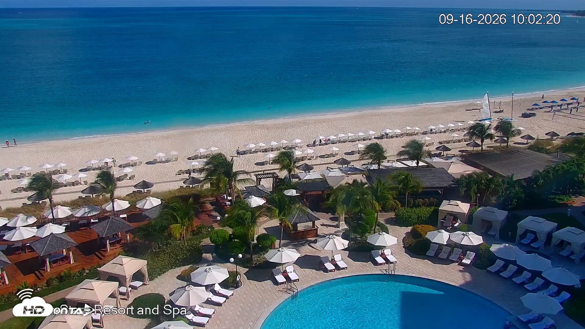 Snapshot of Turks and Caicos Seven Stars Resort Live Webcam taken Sep 16, 2026, 10:05am EDT