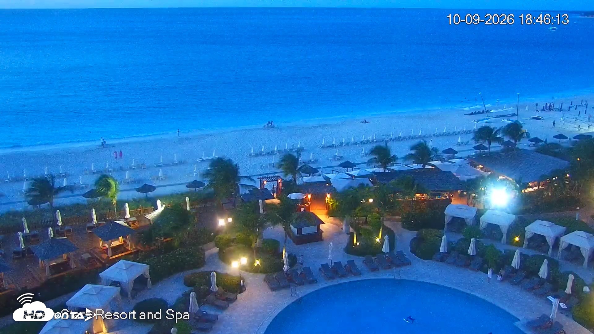 Snapshot of Turks and Caicos Seven Stars Resort Live Webcam taken Oct 9, 2026, 6:49pm EDT