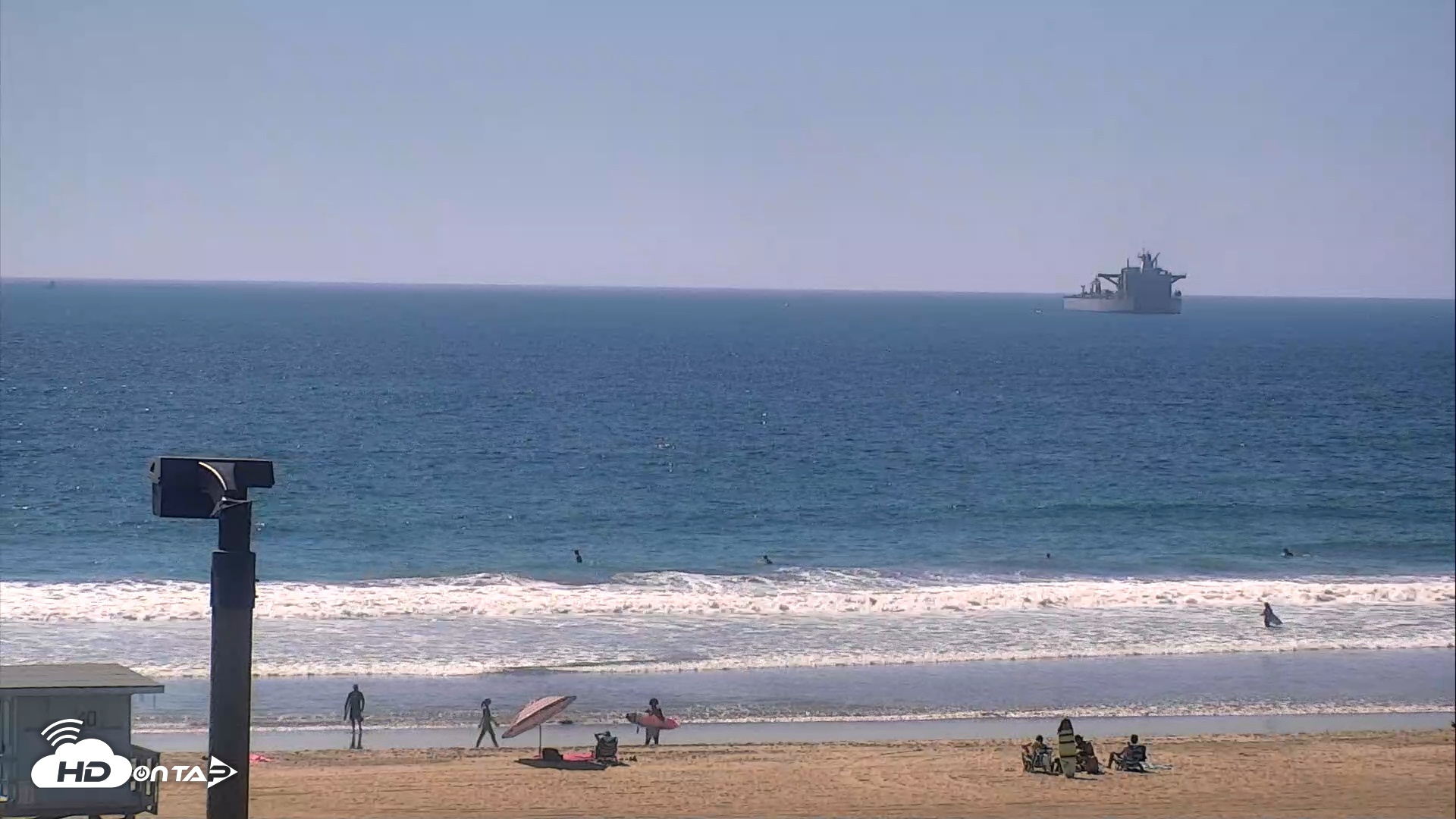 Snapshot of El Porto Beach Roving Live Cam taken Sep 10, 2026, 2:56pm PDT
