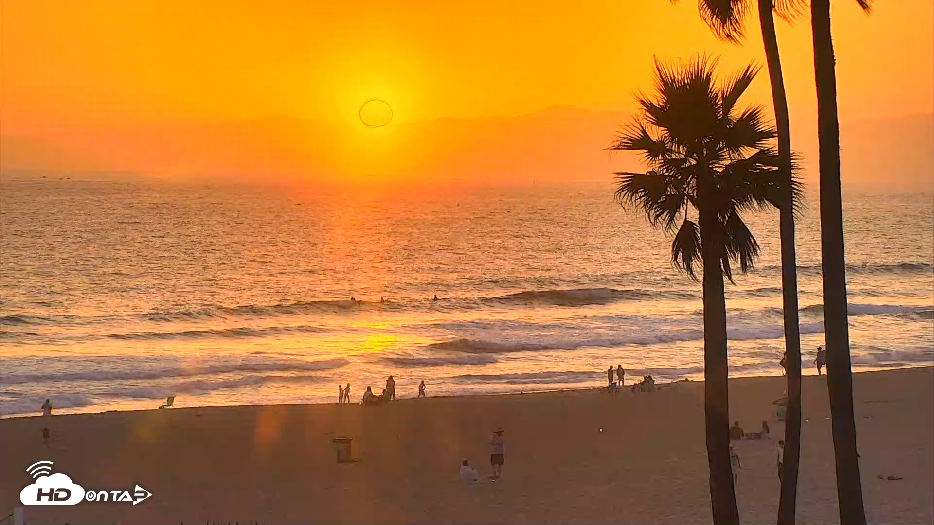 Snapshot of El Porto Beach Roving Live Cam taken Jun 17, 2025, 8:00pm PDT
