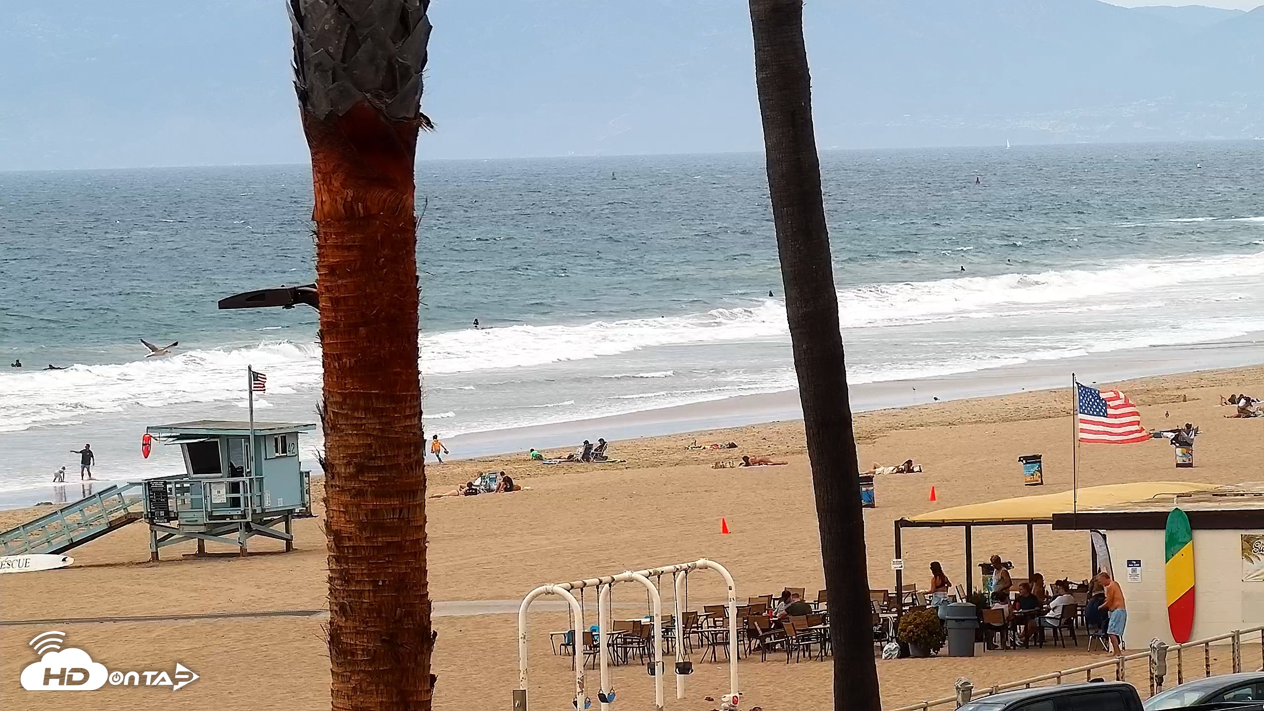 Snapshot of El Porto Beach Roving Live Cam taken Oct 10, 2026, 1:44pm PDT