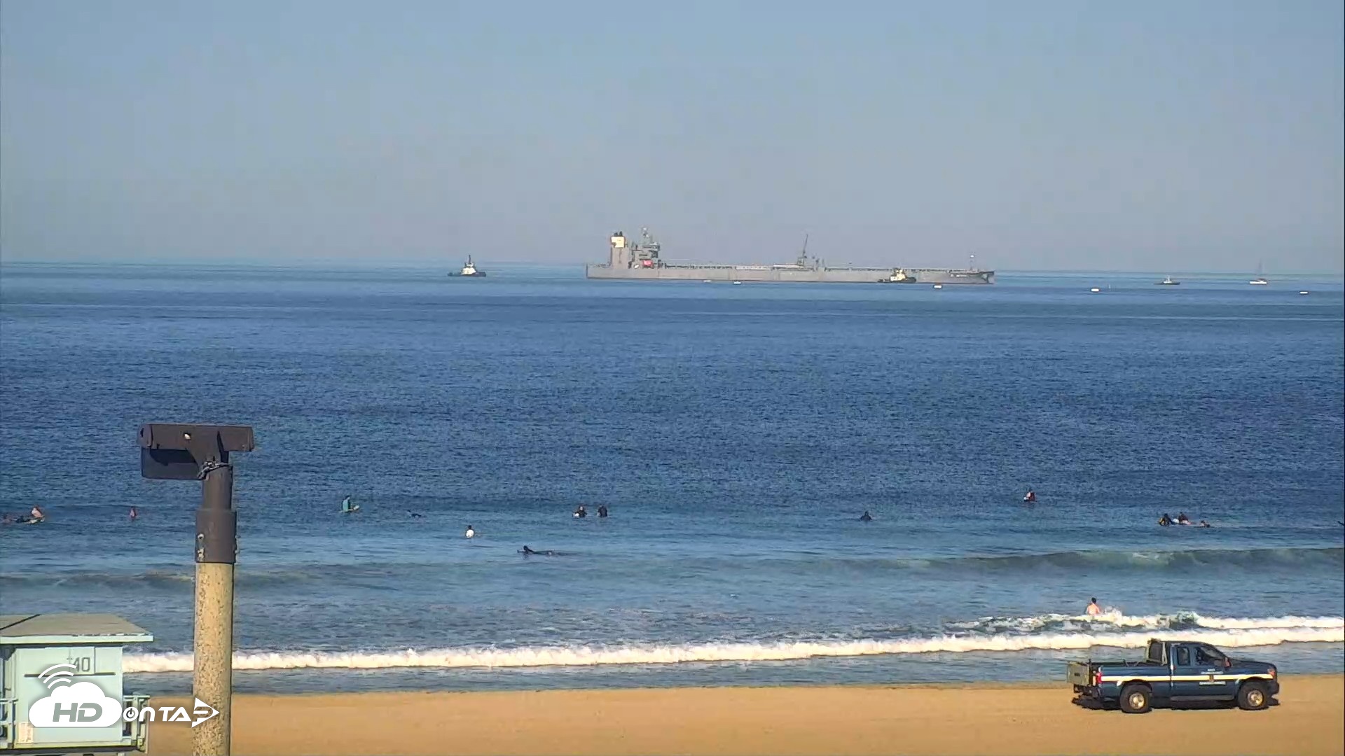 Snapshot of El Porto Beach Roving Live Cam taken Sep 10, 2026, 8:22am PDT