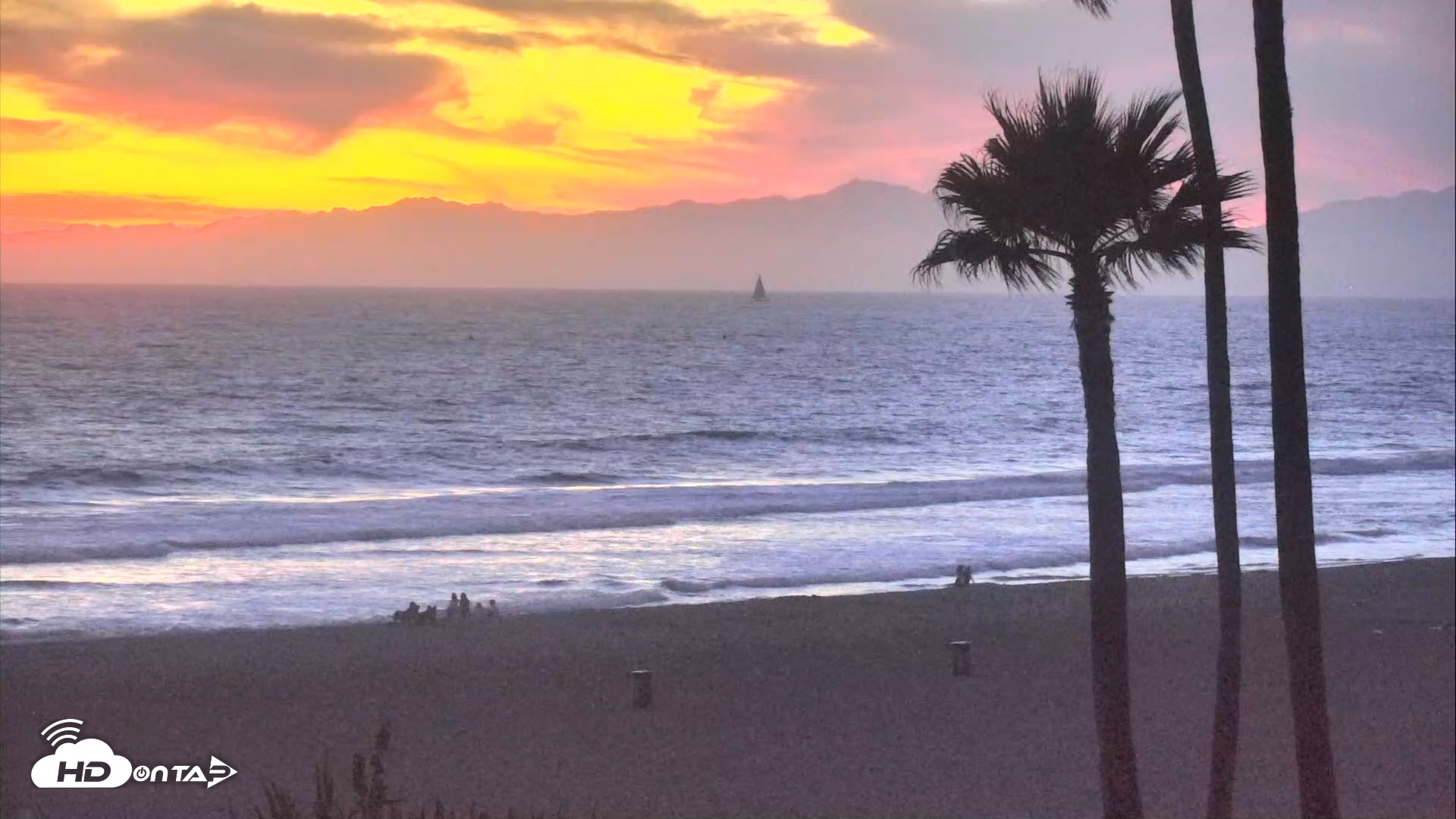 Snapshot of El Porto Beach Roving Live Cam taken Aug 16, 2026, 8:04pm PDT