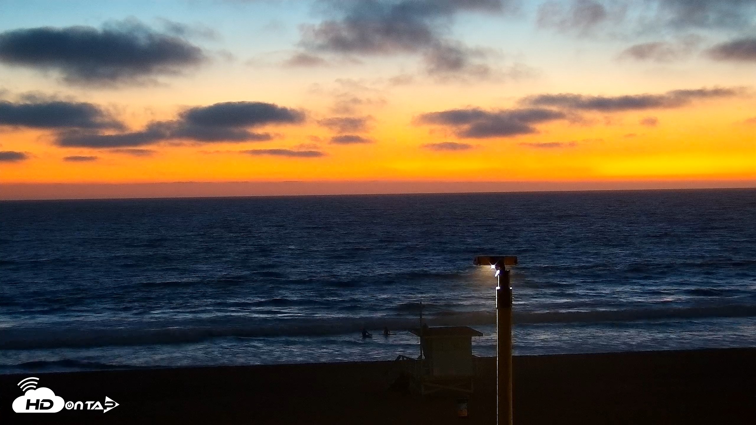 Snapshot of El Porto Beach Roving Live Cam taken Oct 8, 2026, 7:03pm PDT