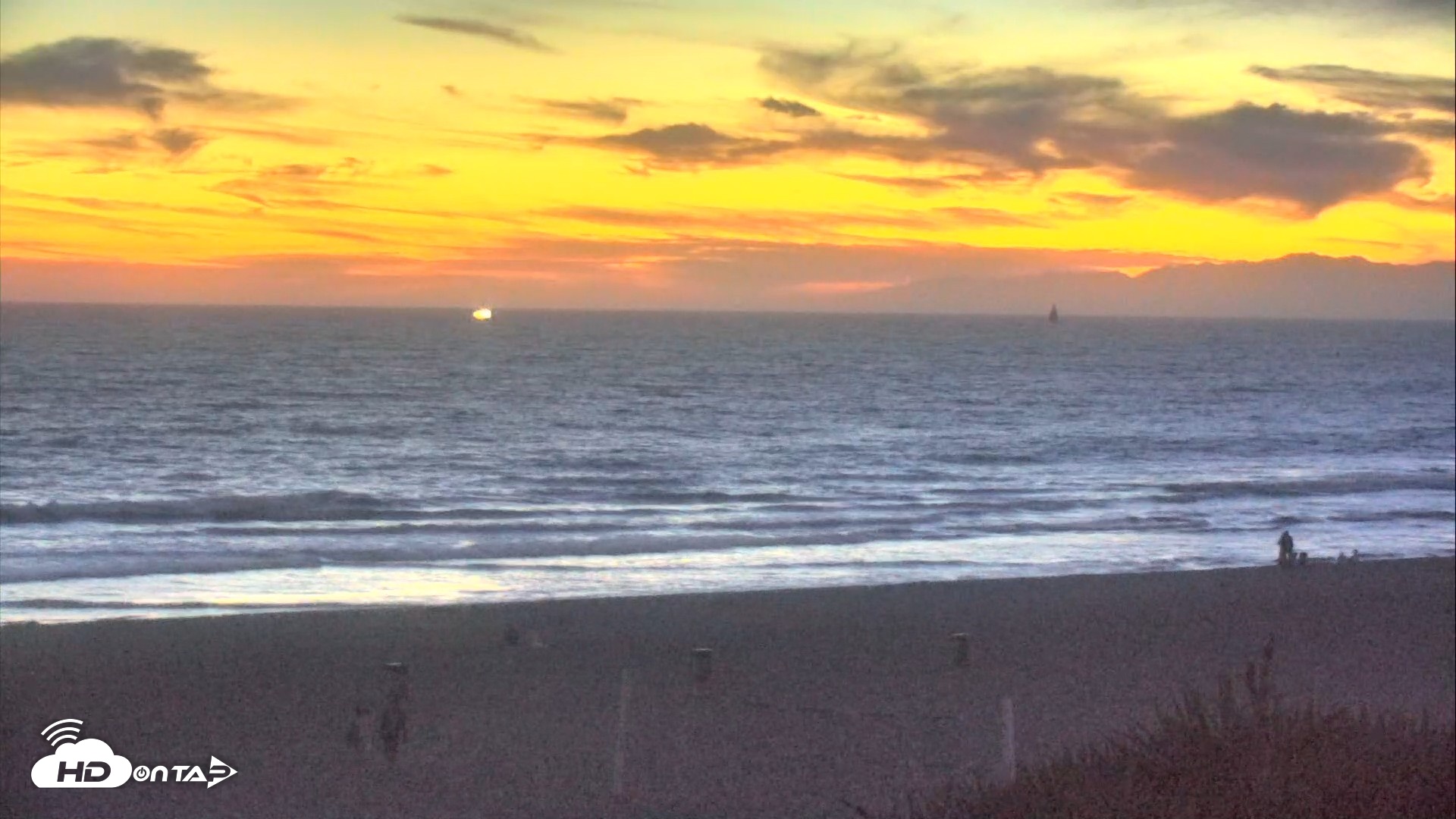 Snapshot of El Porto Beach Roving Live Cam taken Aug 16, 2026, 8:09pm PDT