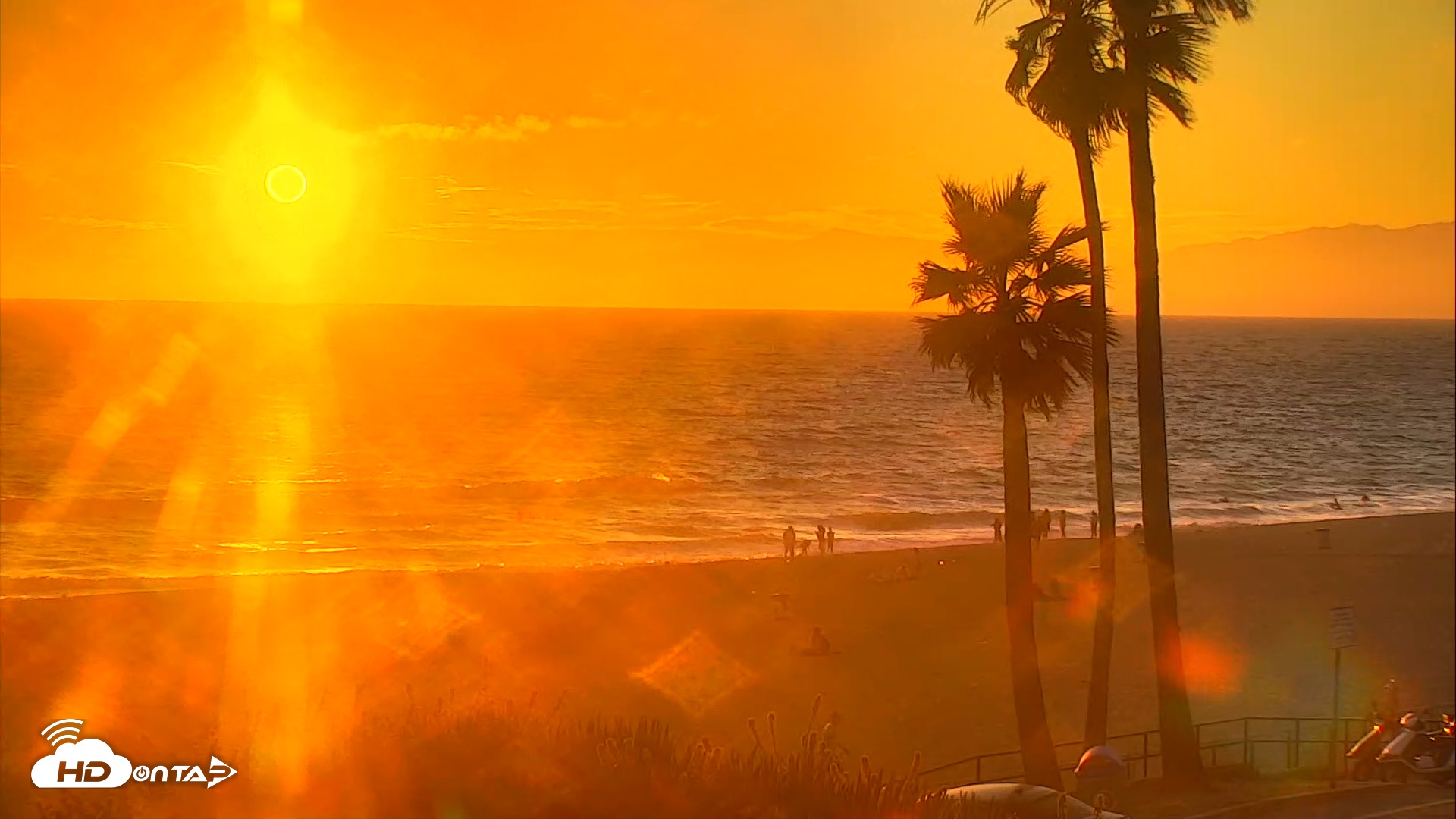 Snapshot of El Porto Beach Roving Live Cam taken Jul 23, 2025, 7:50pm PDT