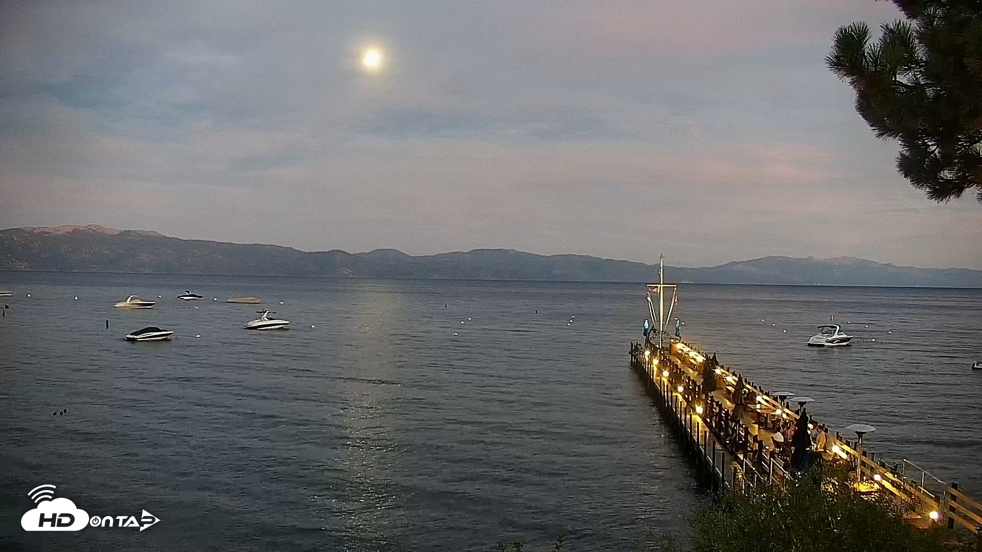 Snapshot of Garwoods Grill and Pier Live Cam taken Aug 25, 2026, 8:04pm PDT