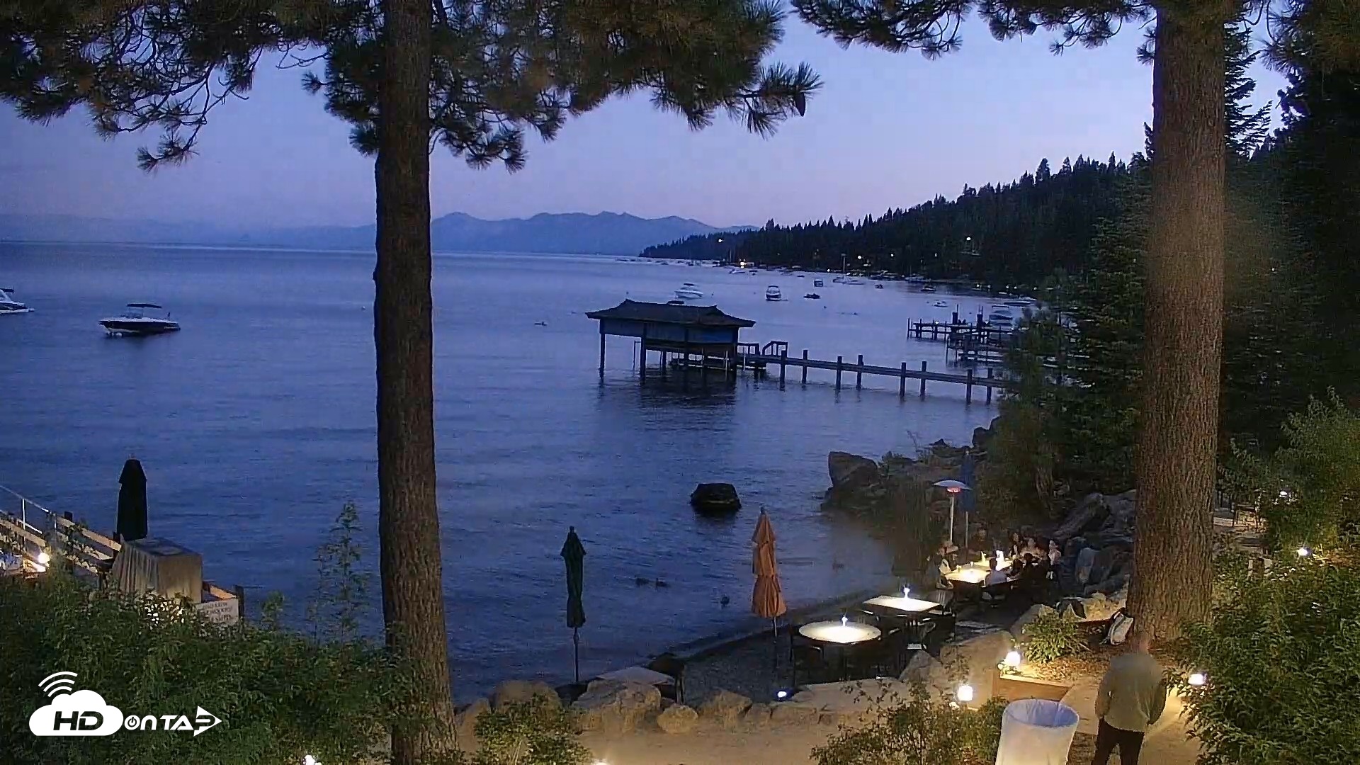 Snapshot of Garwoods Grill and Pier Live Cam taken Aug 11, 2026, 8:30pm PDT