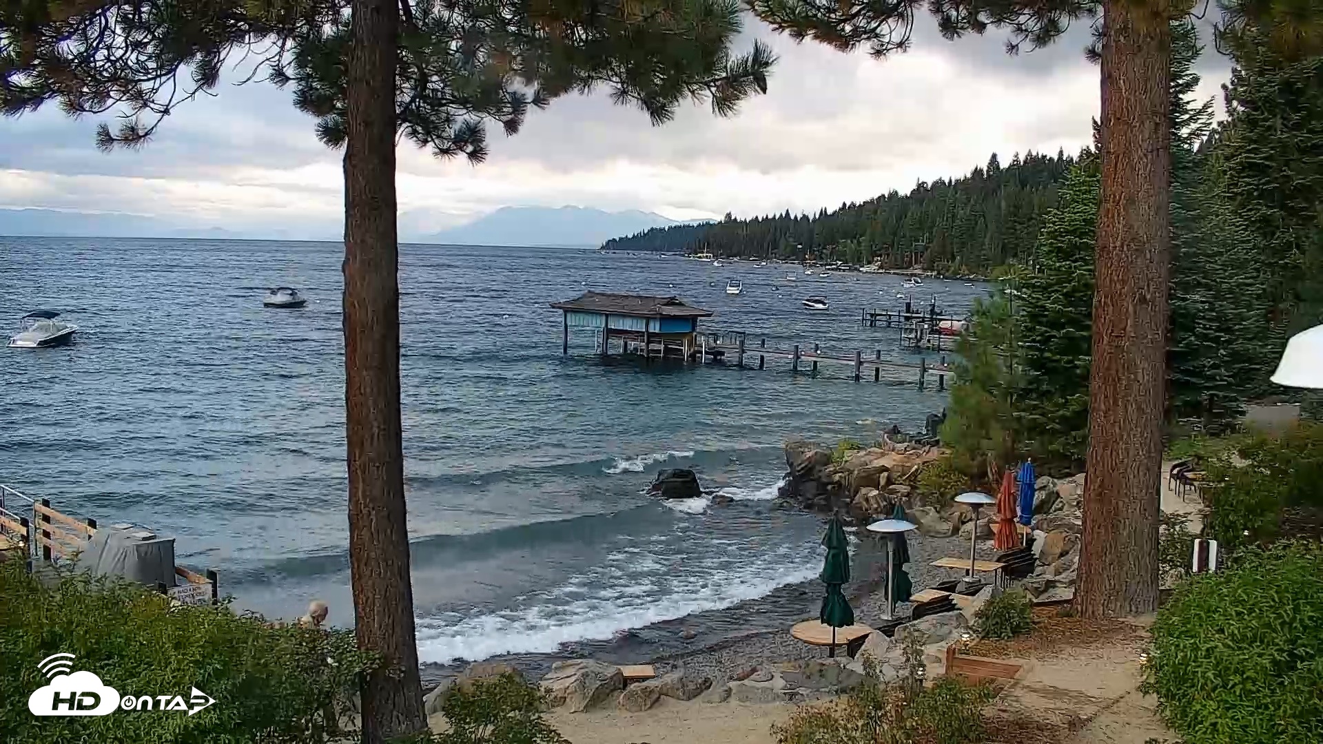 Snapshot of Garwoods Grill and Pier Live Cam taken Sep 3, 2026, 6:53pm PDT