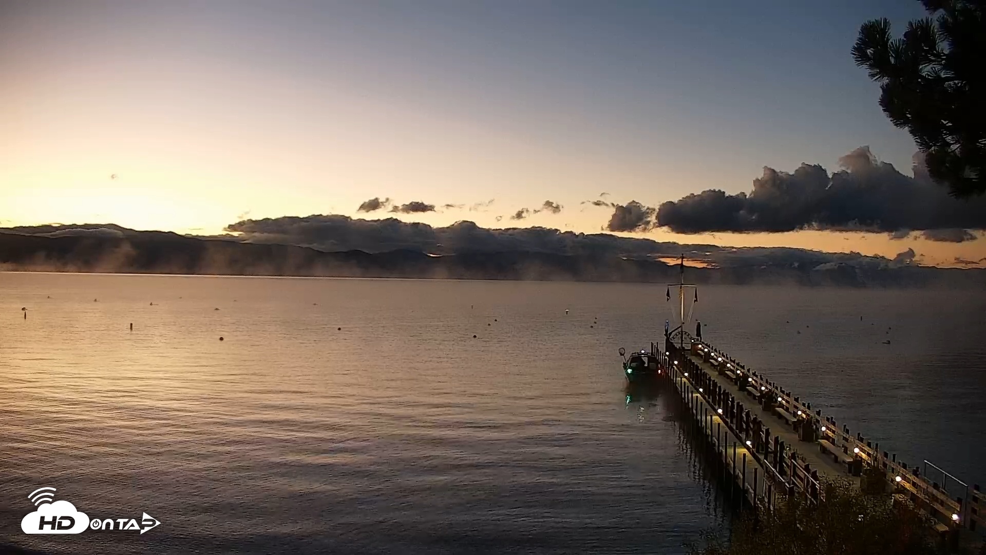 Snapshot of Garwoods Grill and Pier Live Cam taken Oct 16, 2025, 6:49am PDT