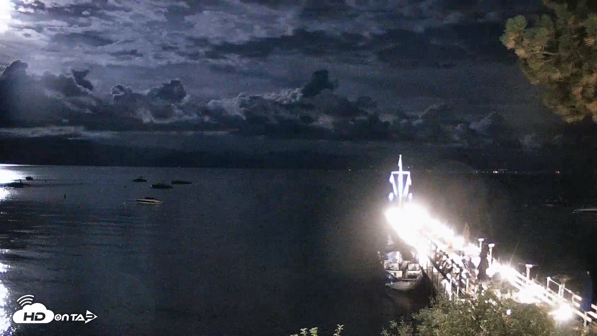 Snapshot of Garwoods Grill and Pier Live Cam taken Aug 28, 2026, 9:16pm PDT
