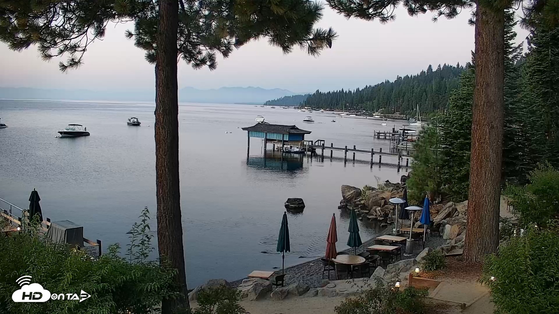 Snapshot of Garwoods Grill and Pier Live Cam taken Aug 6, 2026, 5:56am PDT