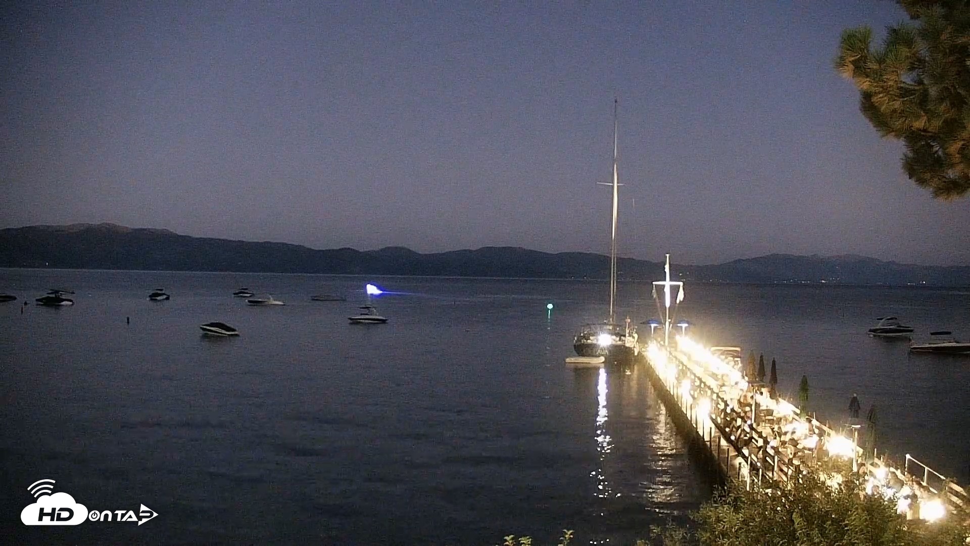 Snapshot of Garwoods Grill and Pier Live Cam taken Aug 9, 2026, 8:48pm PDT