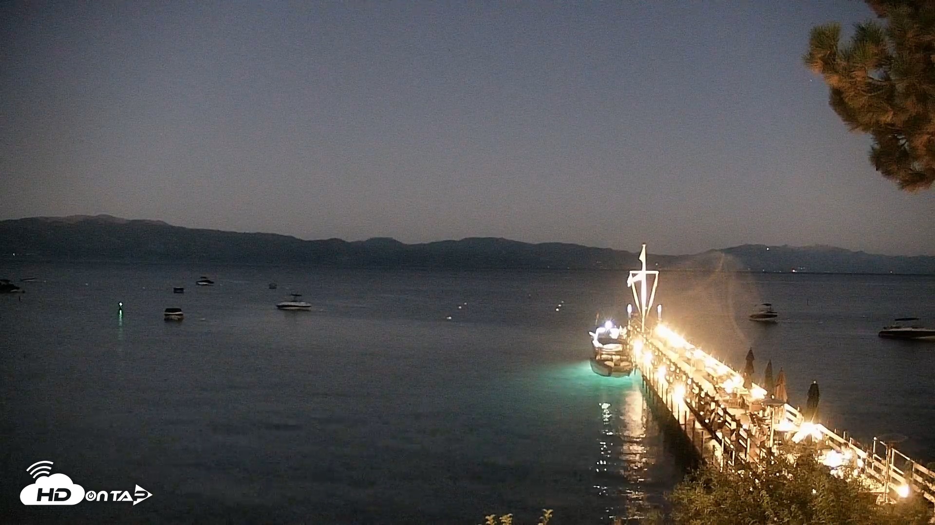 Snapshot of Garwoods Grill and Pier Live Cam taken Aug 19, 2026, 8:32pm PDT