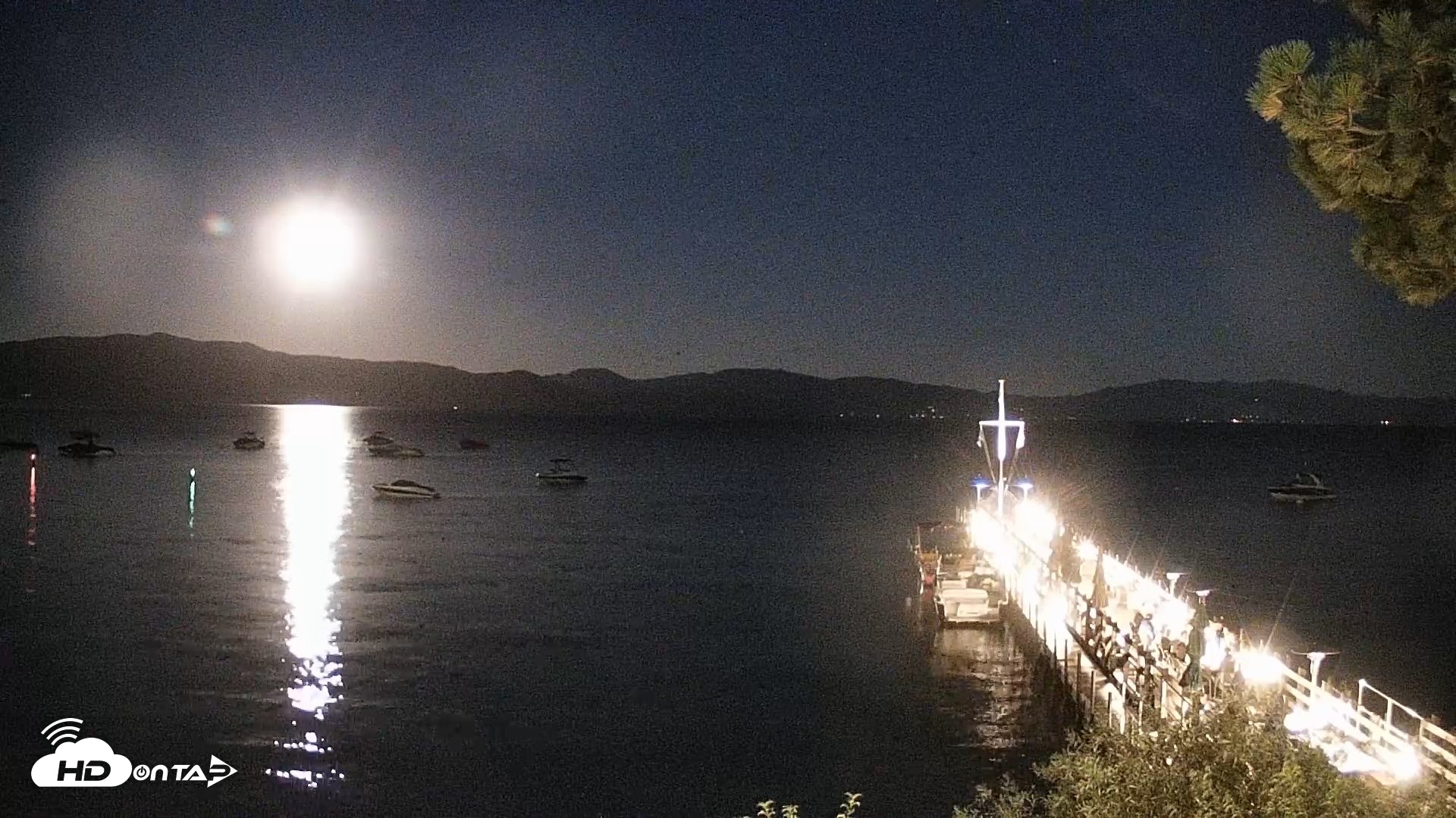 Snapshot of Garwoods Grill and Pier Live Cam taken Jul 29, 2026, 9:18pm PDT