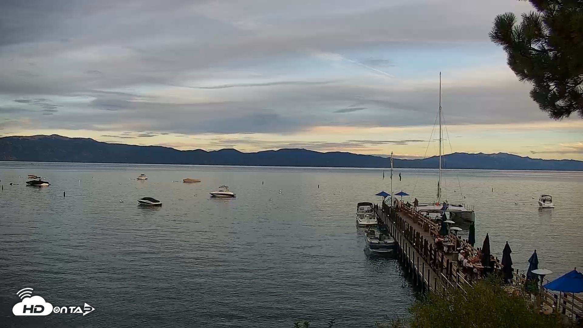 Snapshot of Garwoods Grill and Pier Live Cam taken Sep 9, 2026, 6:59pm PDT