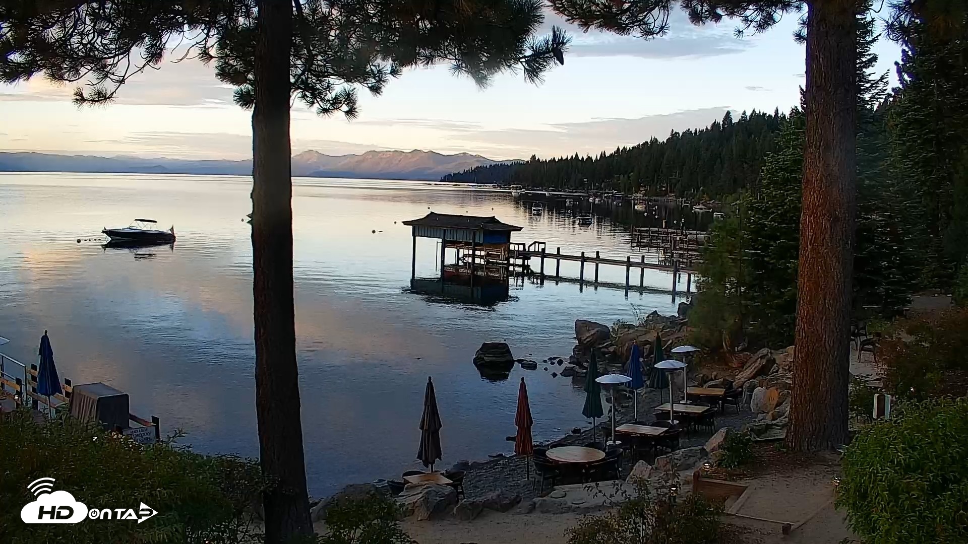 Snapshot of Garwoods Grill and Pier Live Cam taken Sep 10, 2026, 6:48am PDT