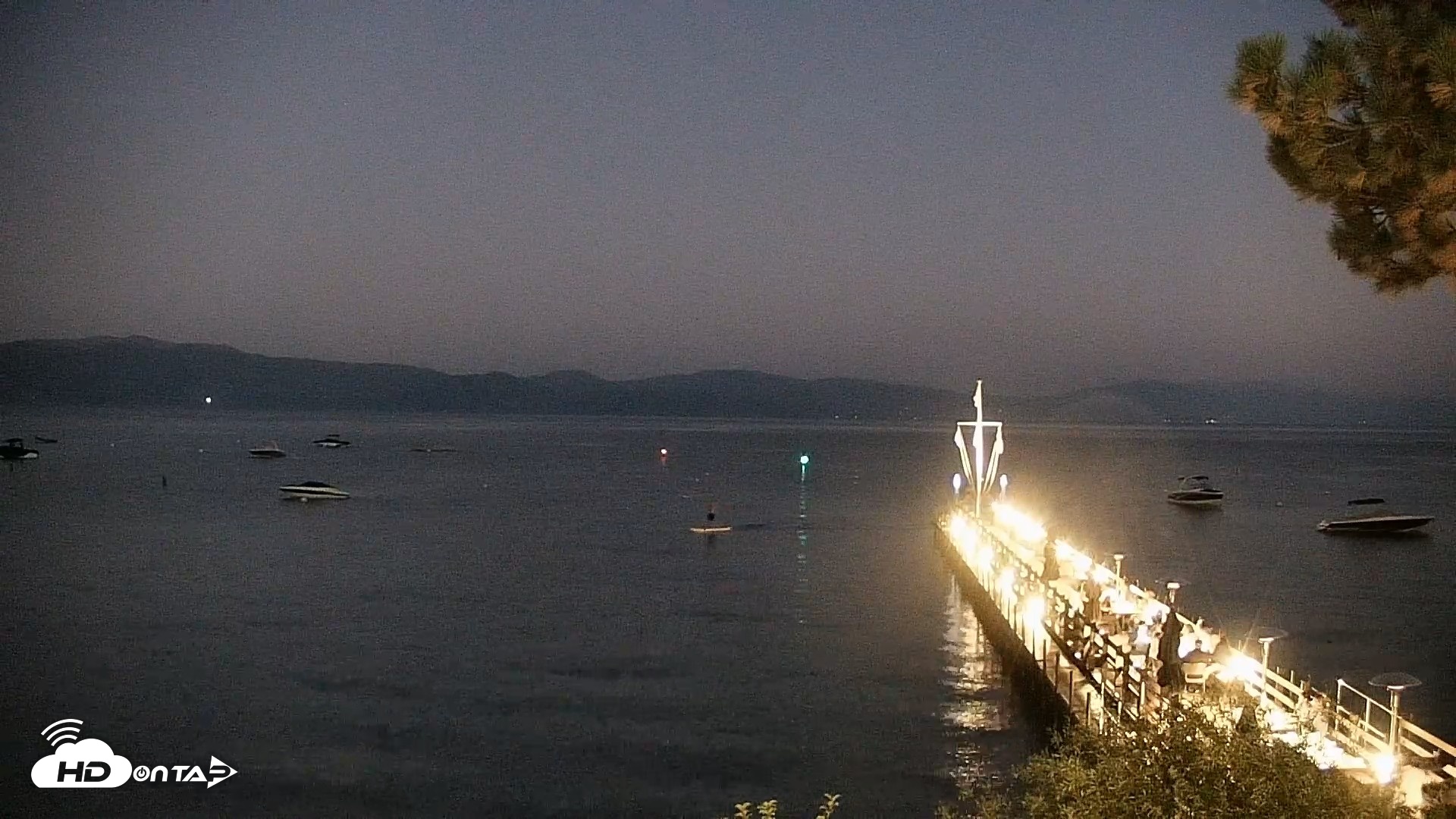 Snapshot of Garwoods Grill and Pier Live Cam taken Aug 30, 2026, 8:15pm PDT