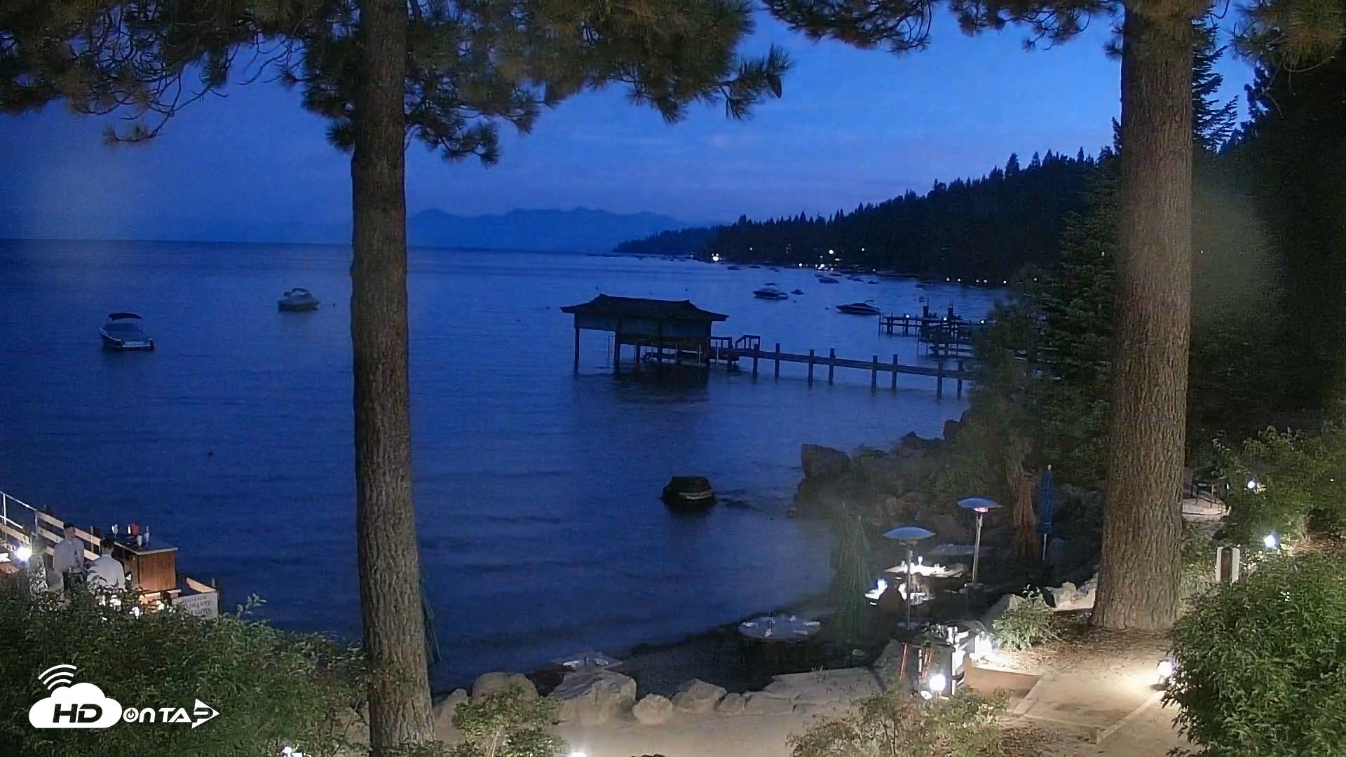 Snapshot of Garwoods Grill and Pier Live Cam taken Aug 31, 2026, 8:06pm PDT