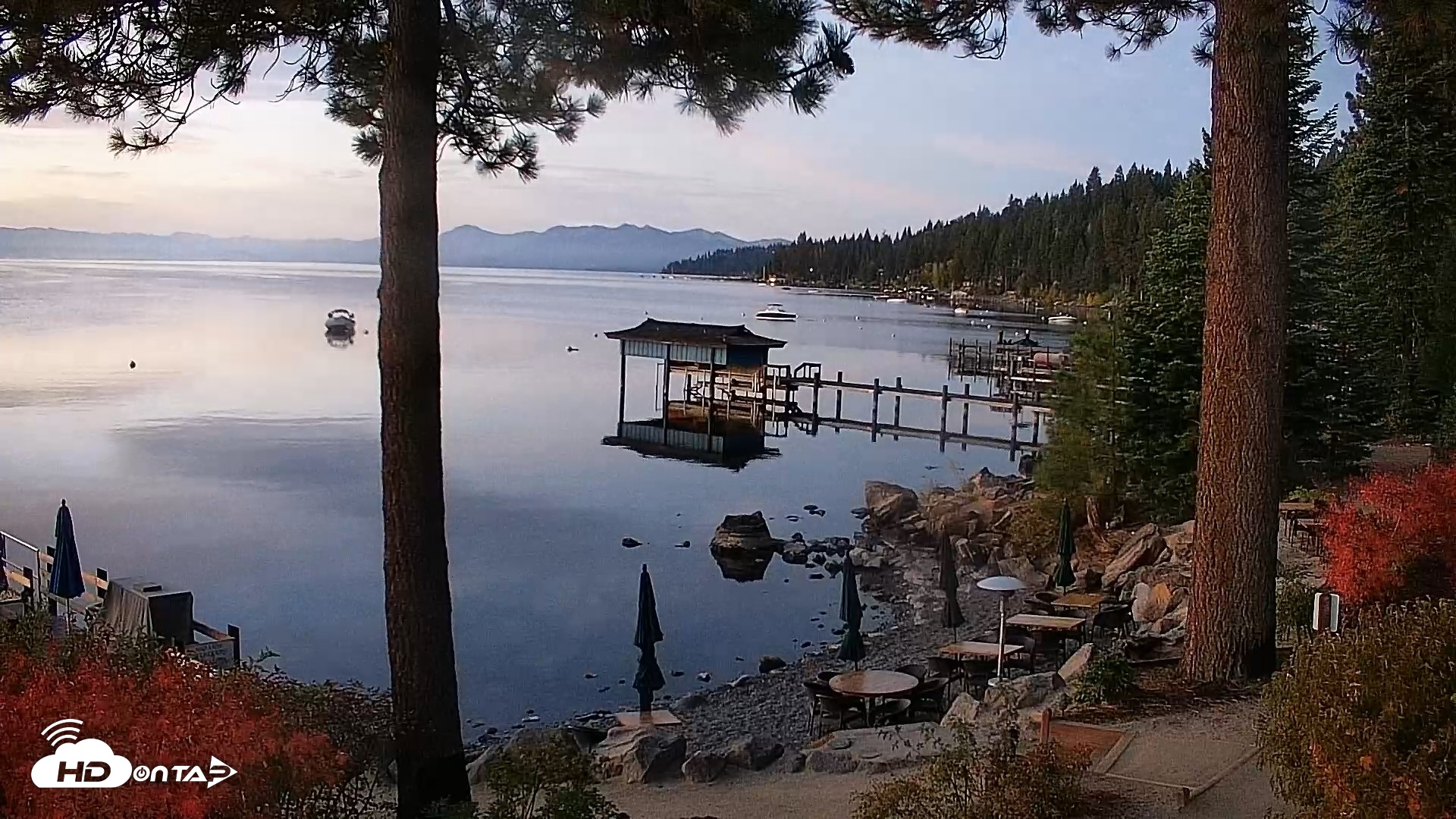 Snapshot of Garwoods Grill and Pier Live Cam taken Oct 2, 2026, 6:35am PDT