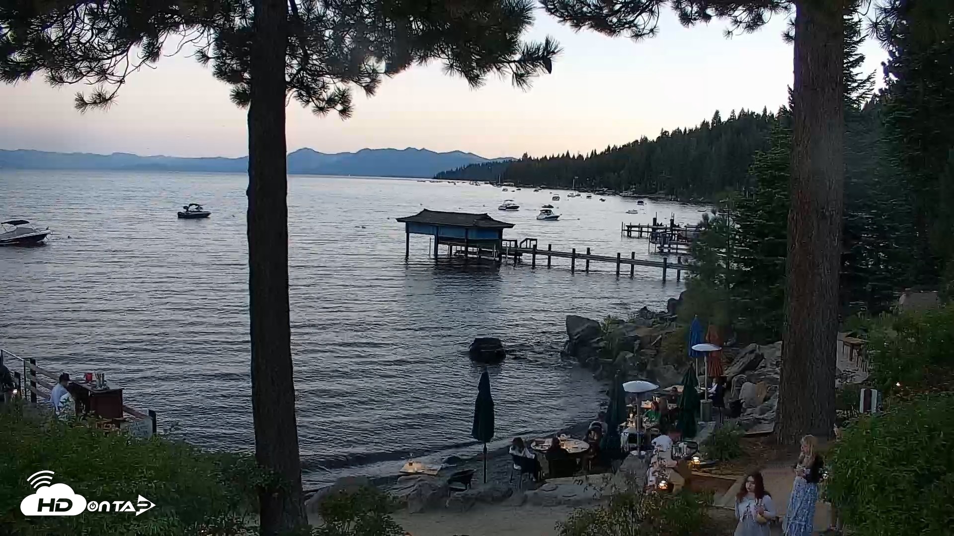 Snapshot of Garwoods Grill and Pier Live Cam taken Aug 26, 2026, 7:45pm PDT