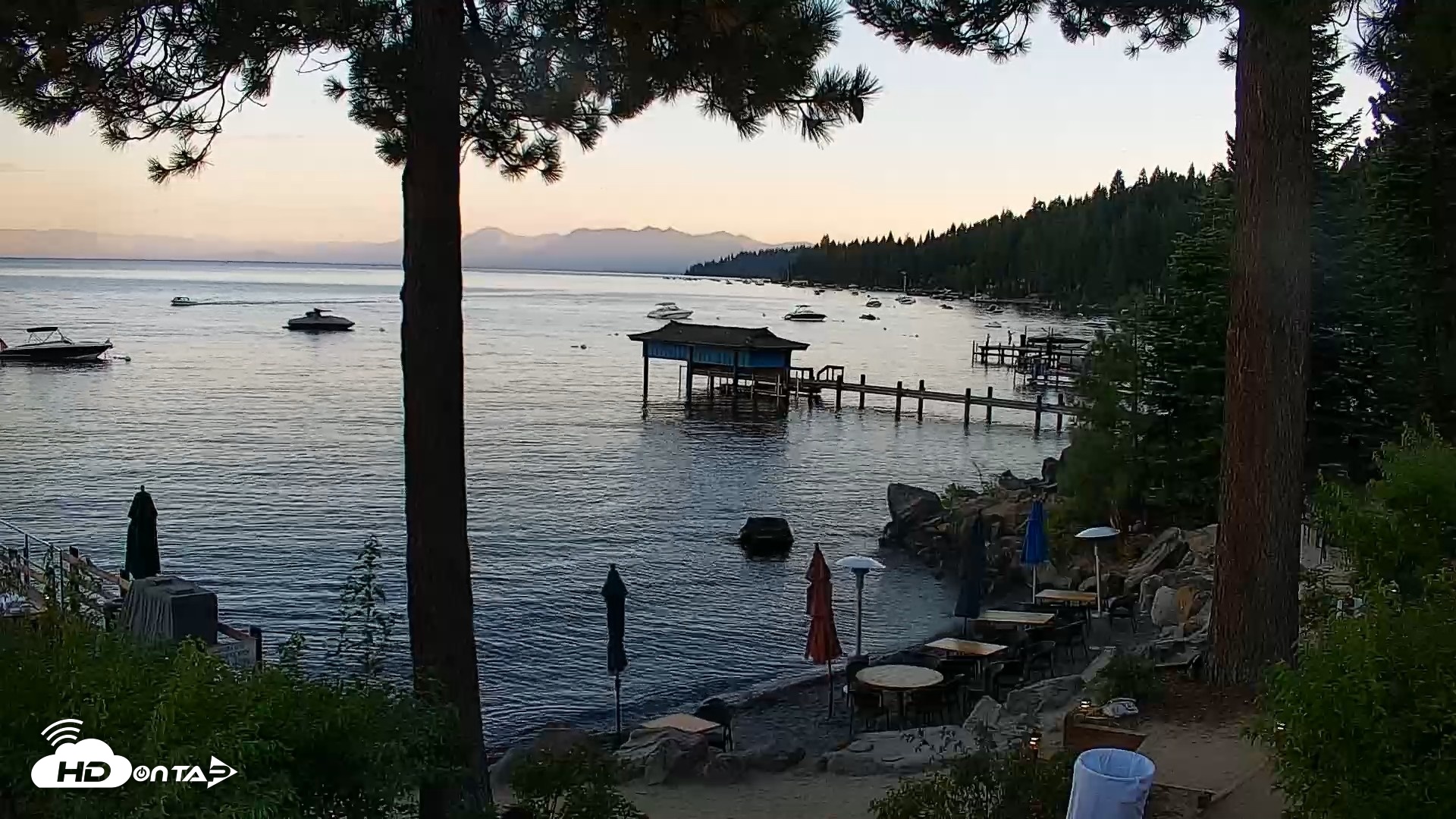 Snapshot of Garwoods Grill and Pier Live Cam taken Aug 11, 2026, 7:41pm PDT