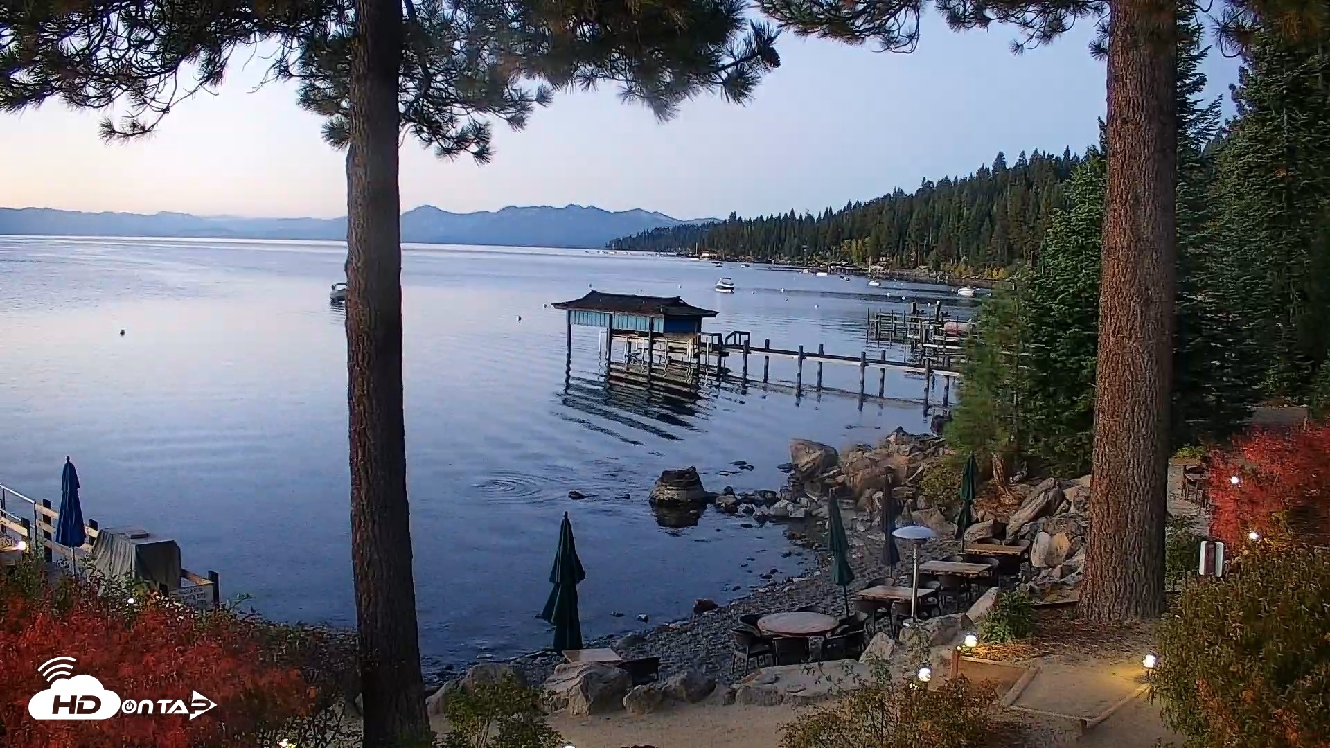 Snapshot of Garwoods Grill and Pier Live Cam taken Oct 1, 2026, 6:39am PDT
