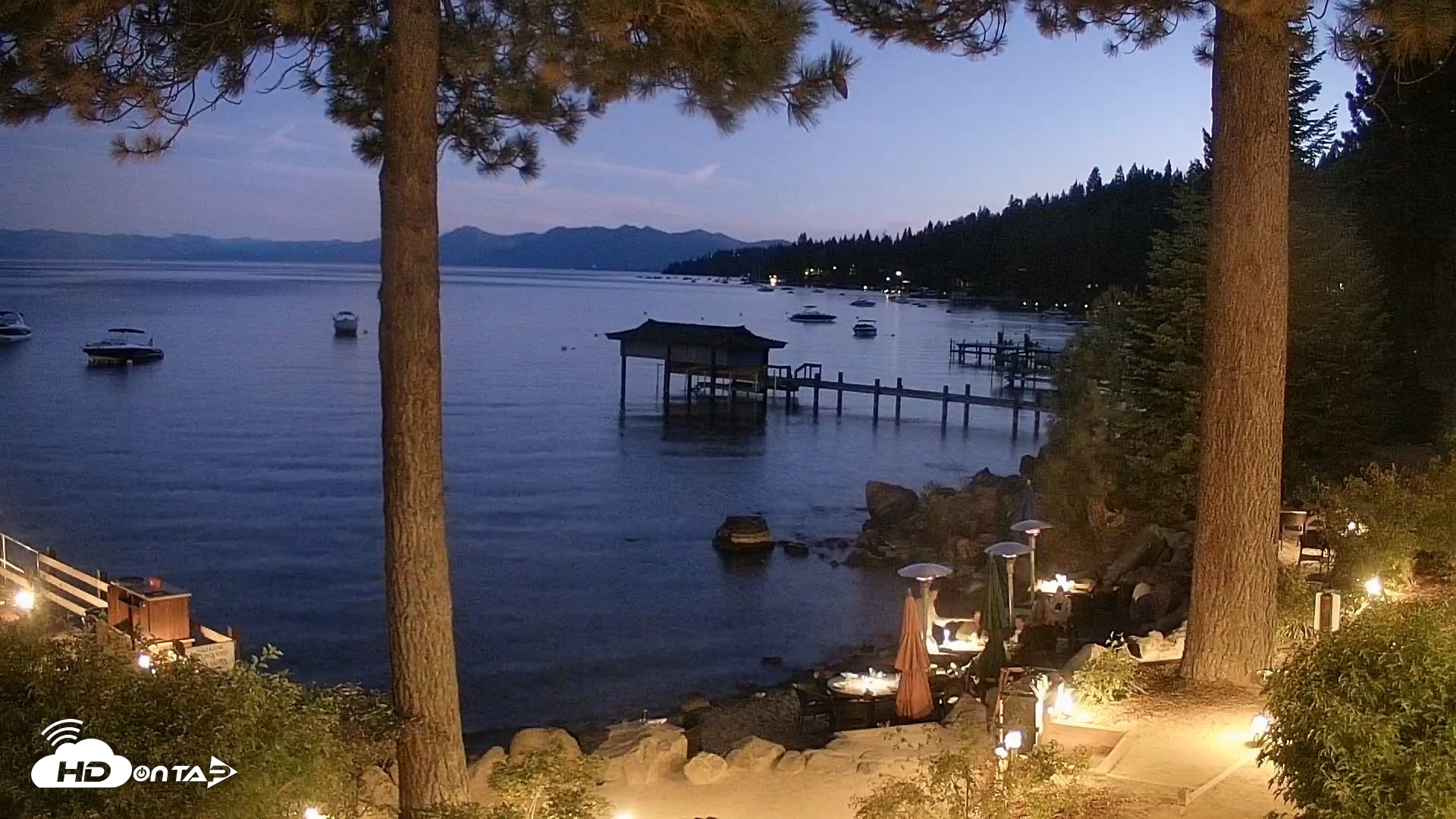 Snapshot of Garwoods Grill and Pier Live Cam taken Sep 8, 2026, 7:54pm PDT