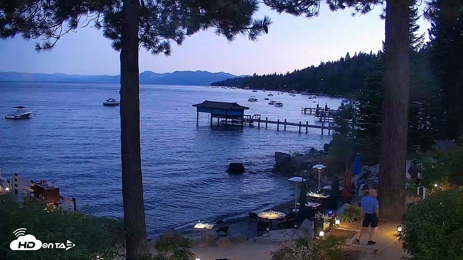 Snapshot of Garwoods Grill and Pier Live Cam taken Aug 29, 2026, 7:55pm PDT