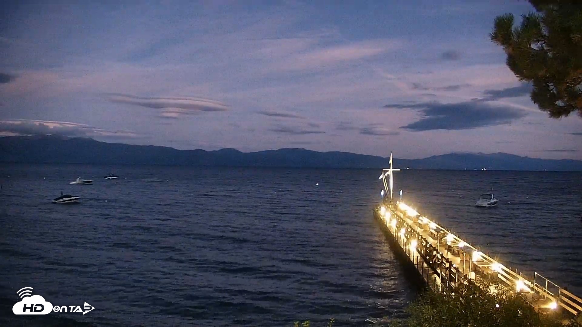 Snapshot of Garwoods Grill and Pier Live Cam taken Sep 2, 2026, 8:05pm PDT