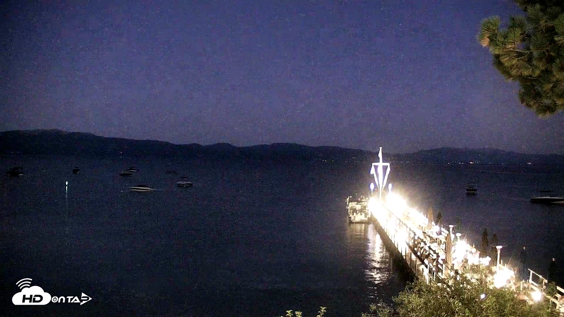 Snapshot of Garwoods Grill and Pier Live Cam taken Aug 2, 2026, 9:02pm PDT