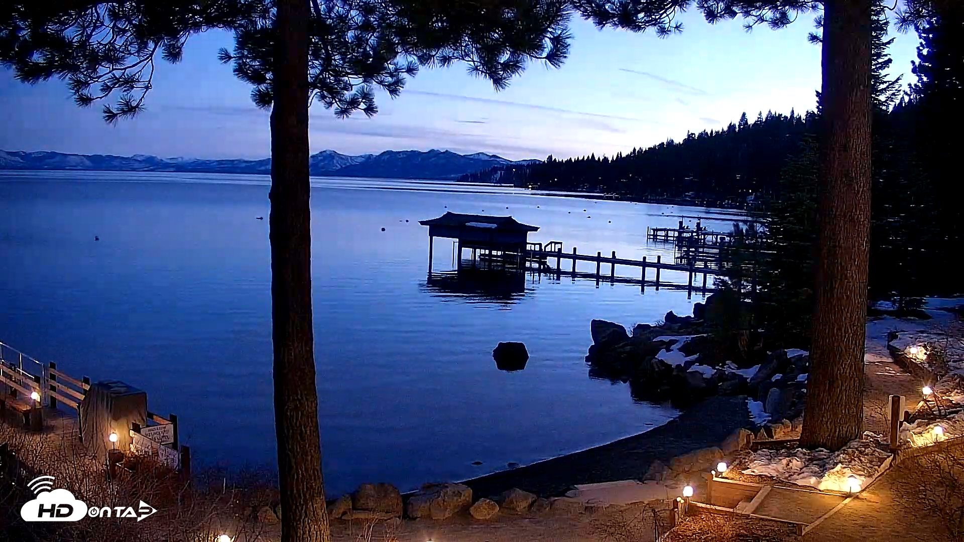 Snapshot of Garwoods Grill and Pier Live Cam taken Feb 26, 2026, 6:14pm PST