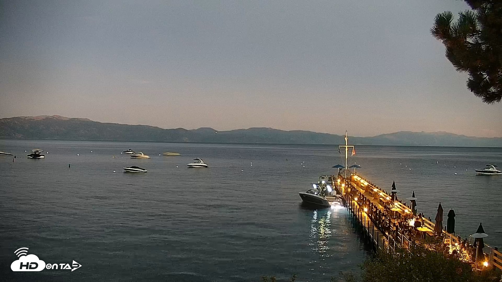 Snapshot of Garwoods Grill and Pier Live Cam taken Aug 20, 2026, 8:20pm PDT