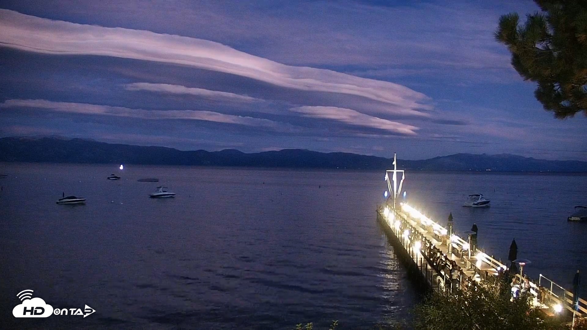 Snapshot of Garwoods Grill and Pier Live Cam taken Sep 10, 2026, 7:54pm PDT