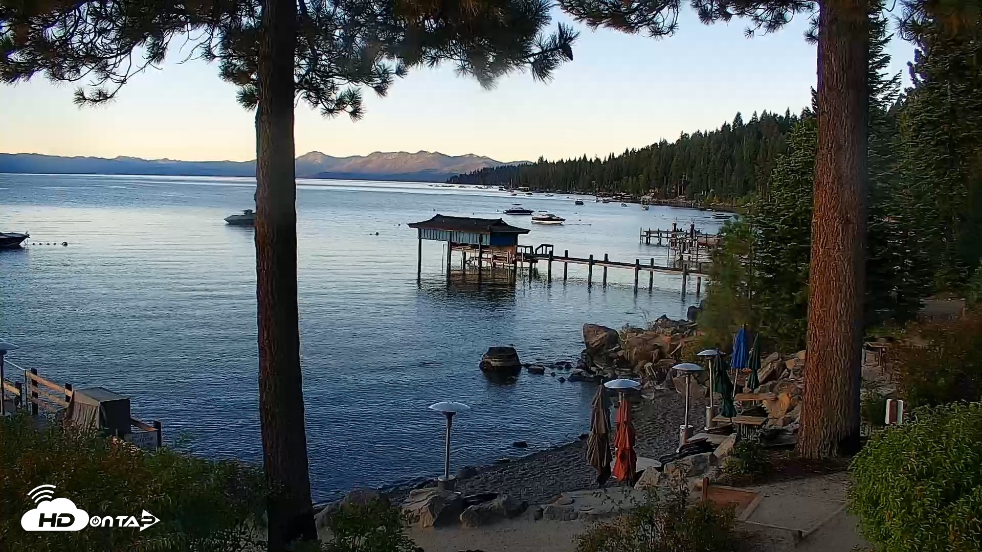 Snapshot of Garwoods Grill and Pier Live Cam taken Sep 12, 2026, 6:50am PDT