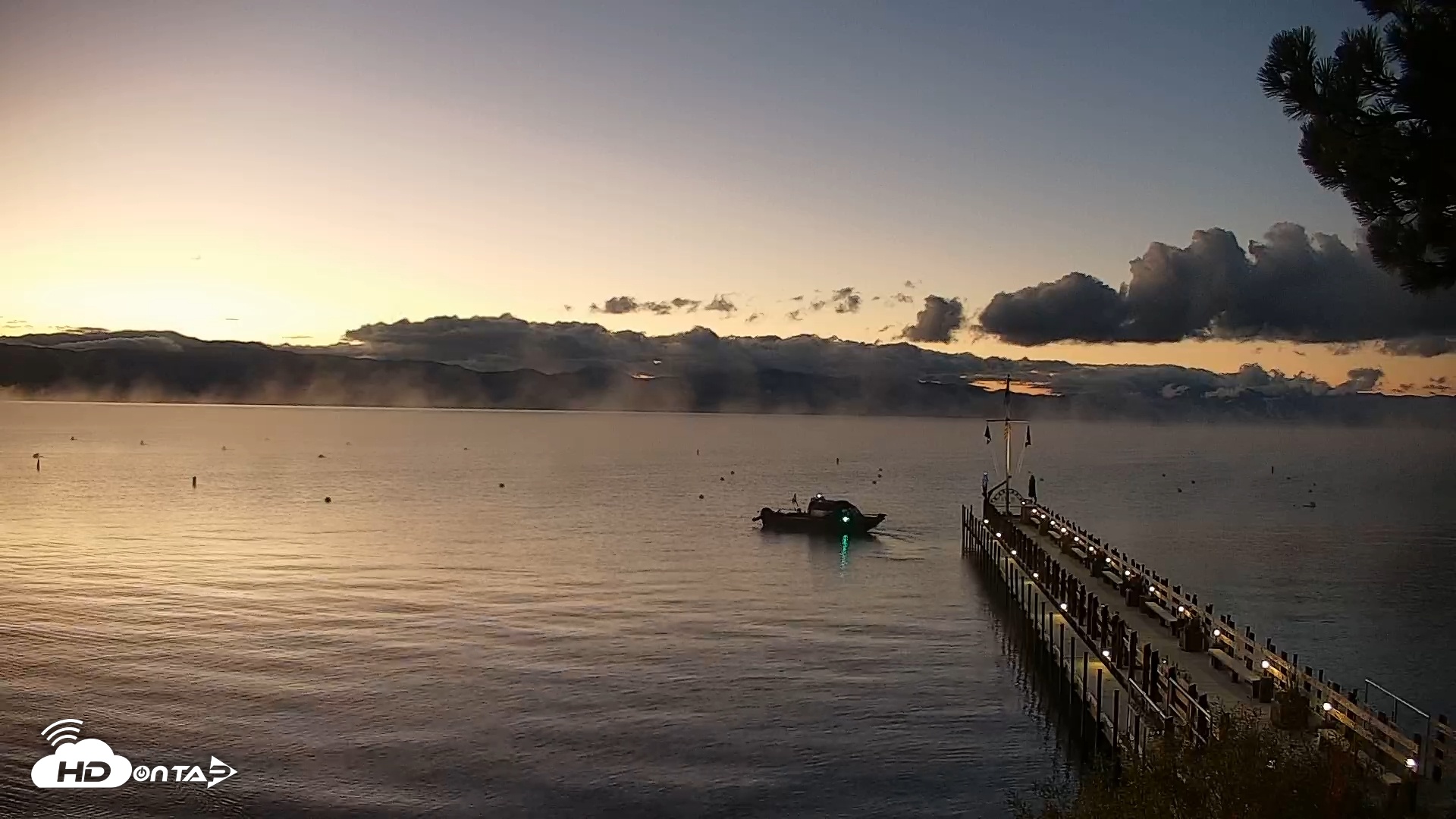 Snapshot of Garwoods Grill and Pier Live Cam taken Oct 16, 2025, 6:50am PDT