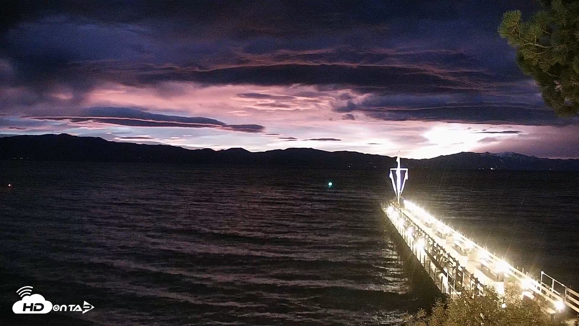 Snapshot of Garwoods Grill and Pier Live Cam taken Oct 25, 2025, 6:44am PDT