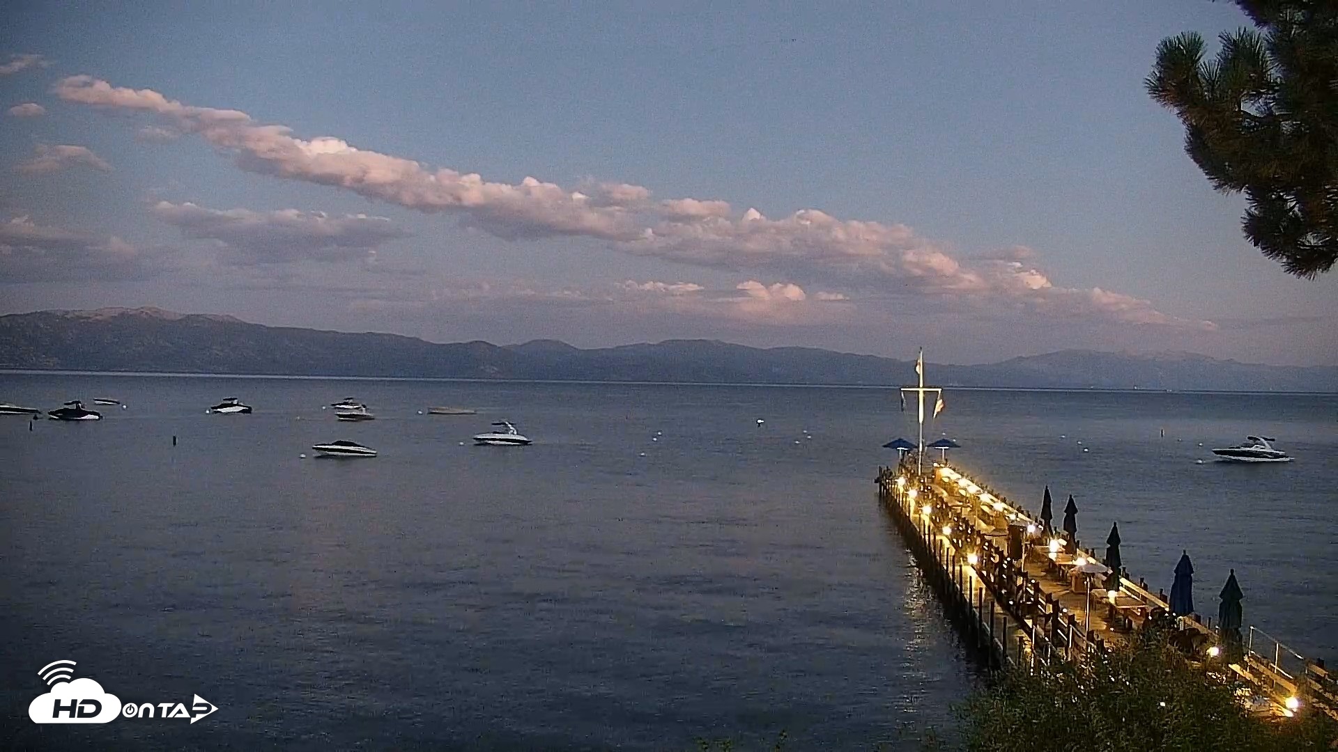 Snapshot of Garwoods Grill and Pier Live Cam taken Aug 11, 2026, 8:30pm PDT
