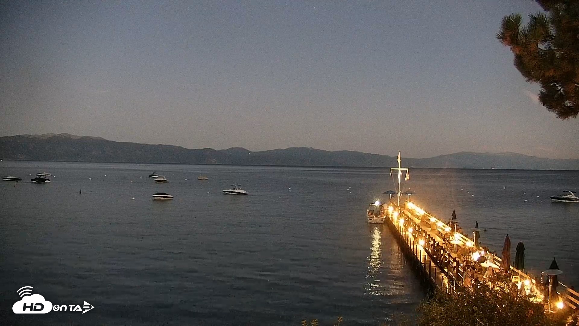 Snapshot of Garwoods Grill and Pier Live Cam taken Aug 20, 2026, 8:20pm PDT