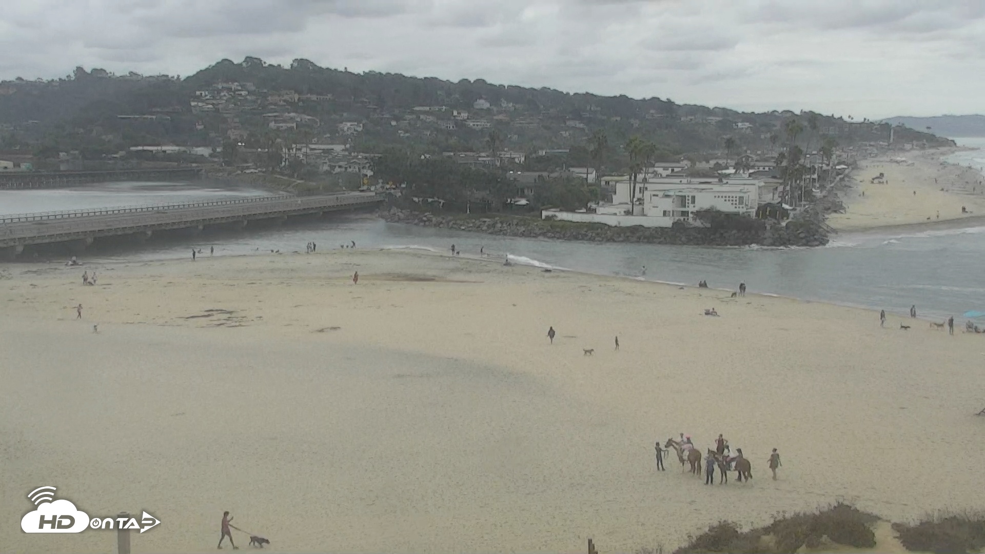 Snapshot of Del Mar's Dog Beach - River Mouth Live Webcam taken Sep 27, 2025, 10:07am PDT