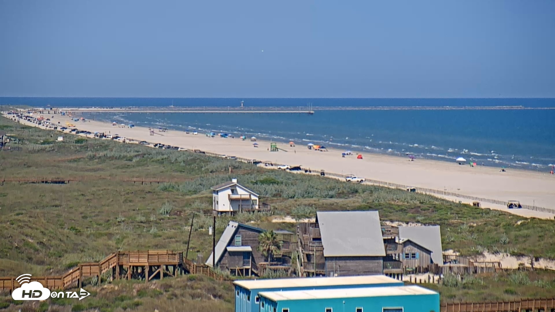 Snapshot of Aransas Princess - Port Aransas Beach Live Webcam taken Aug 27, 2026, 3:56pm CDT