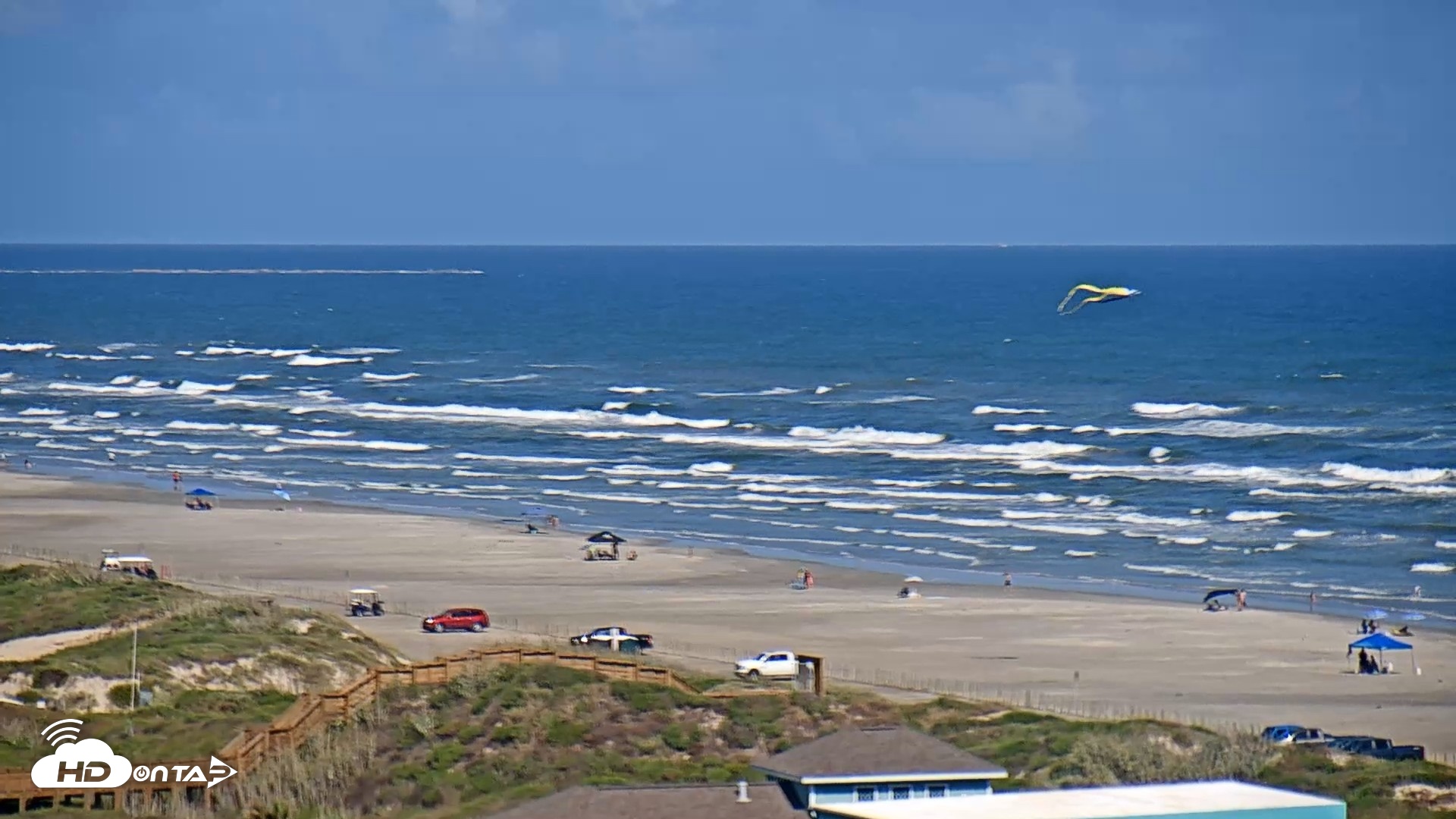Snapshot of Aransas Princess - Port Aransas Beach Live Webcam taken Oct 12, 2026, 3:09pm CDT