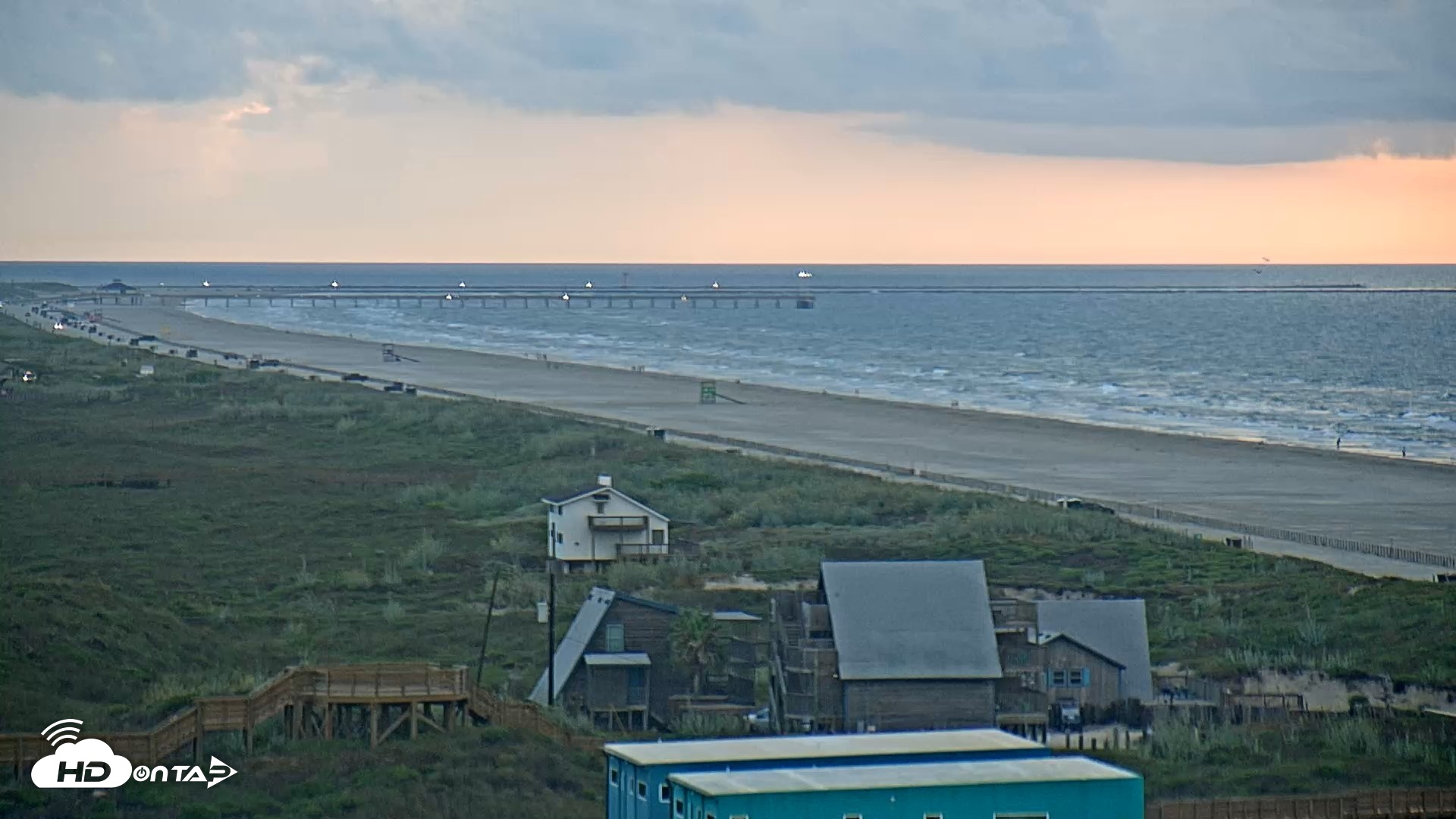 Snapshot of Aransas Princess - Port Aransas Beach Live Webcam taken Sep 10, 2026, 7:33am CDT