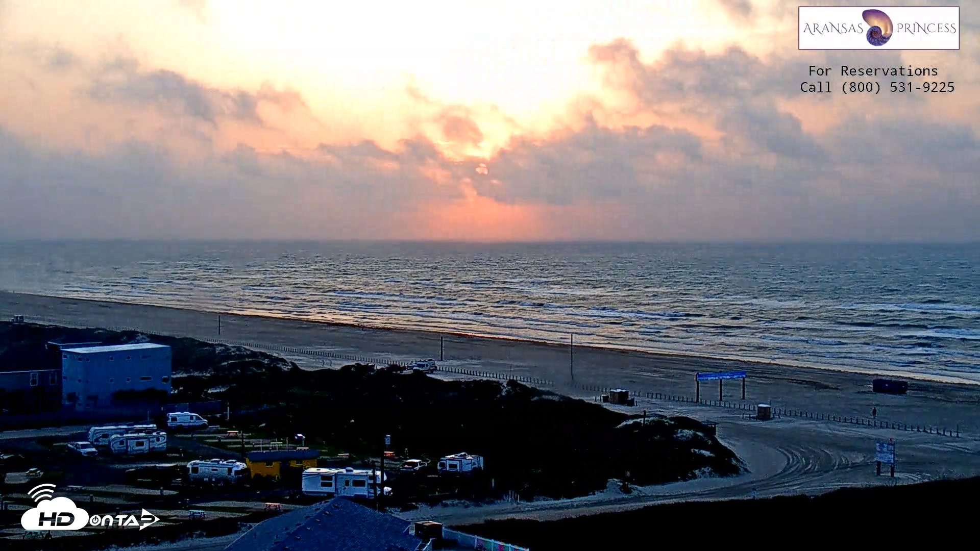 Snapshot of Aransas Princess - Port Aransas Beach Live Webcam taken May 2, 2025, 7:02am CDT
