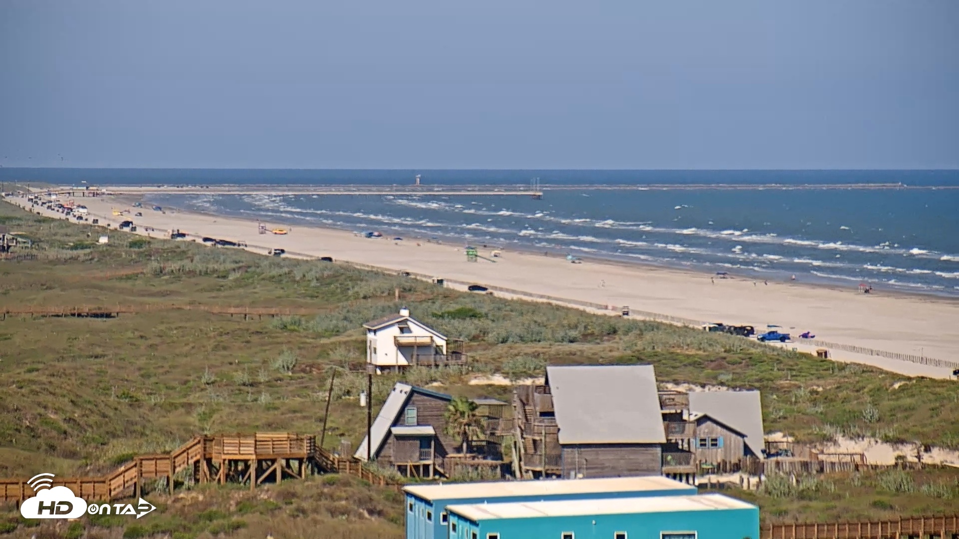 Snapshot of Aransas Princess - Port Aransas Beach Live Webcam taken Sep 3, 2026, 4:47pm CDT