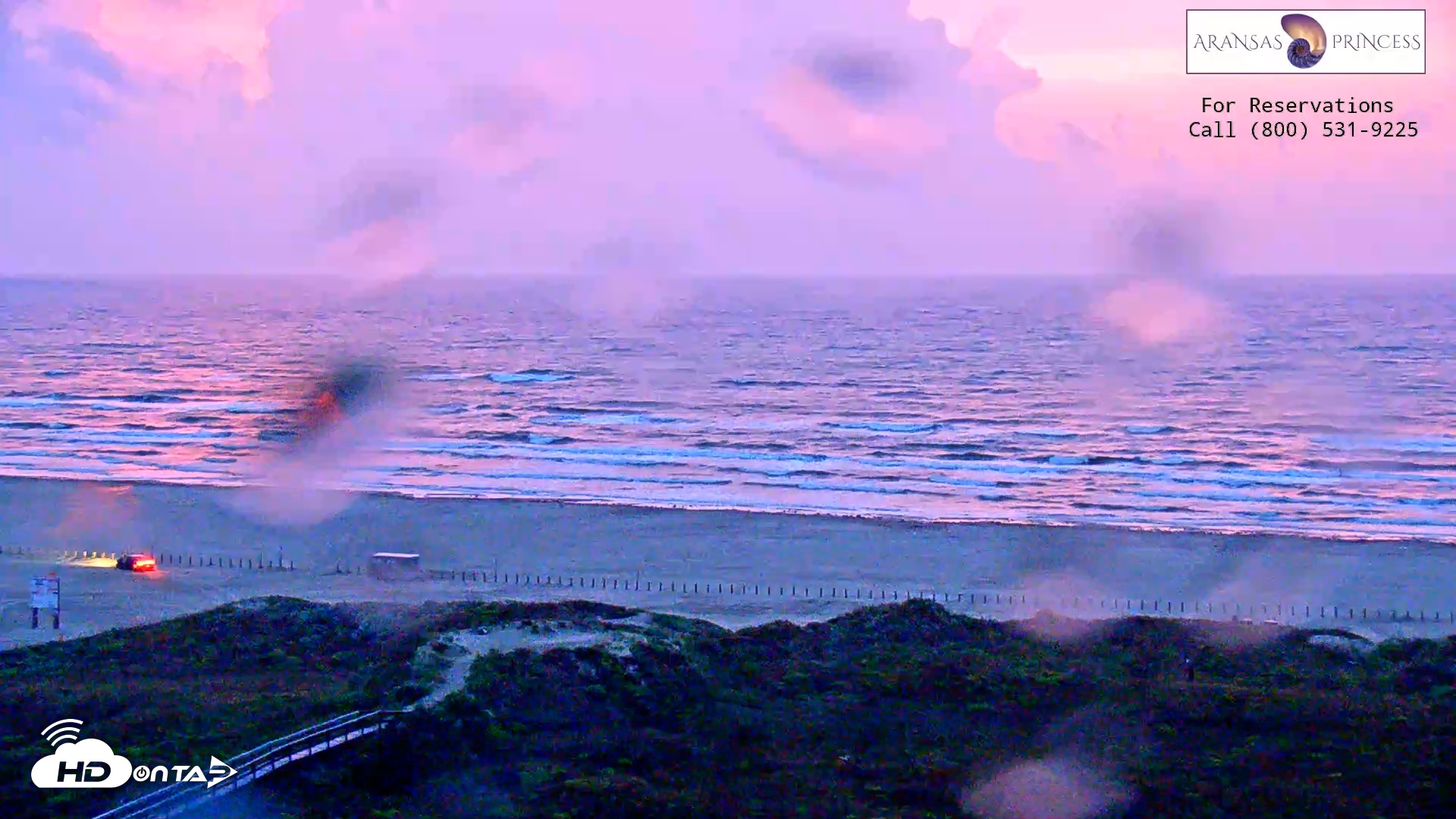 Snapshot of Aransas Princess - Port Aransas Beach Live Webcam taken Jun 11, 2025, 6:24am CDT