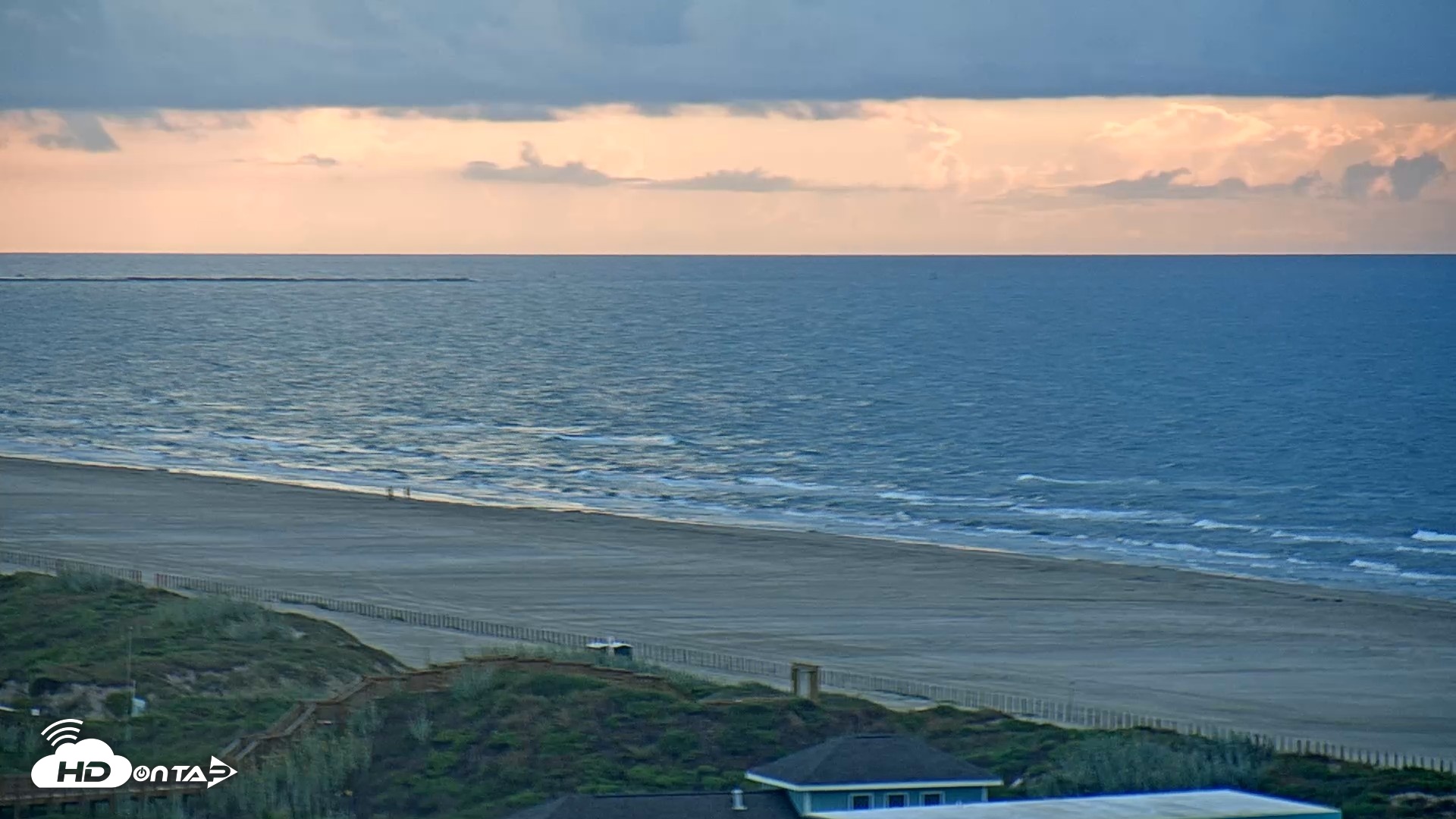 Snapshot of Aransas Princess - Port Aransas Beach Live Webcam taken Sep 10, 2026, 7:33am CDT